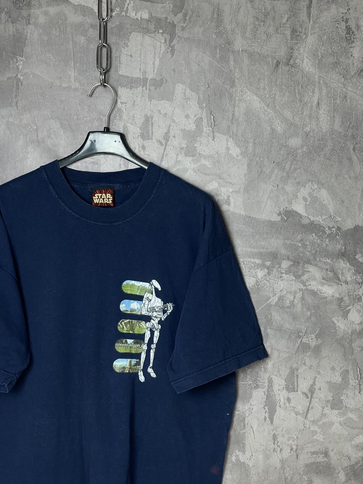 Cartoon Network × Vintage Star Wars 90s Logo Vintage T Shirt Movie Cartoon Liquid Size US L / EU 52-54 / 3 - 4 Thumbnail