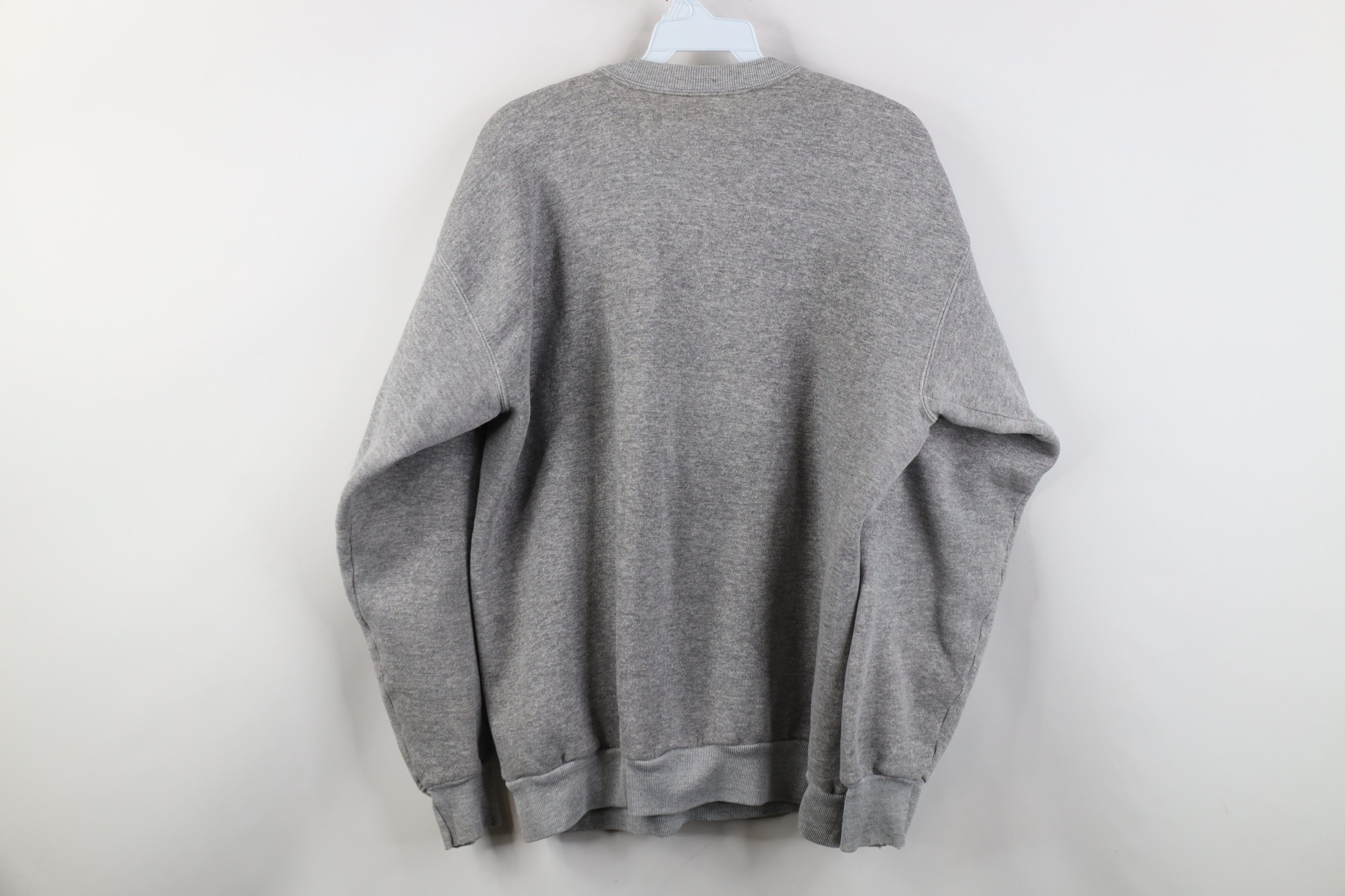 Vintage Vintage 70s Streetwear Crewneck Sweatshirt Heather Gray USA Size US XL / EU 56 / 4 - 11 Thumbnail