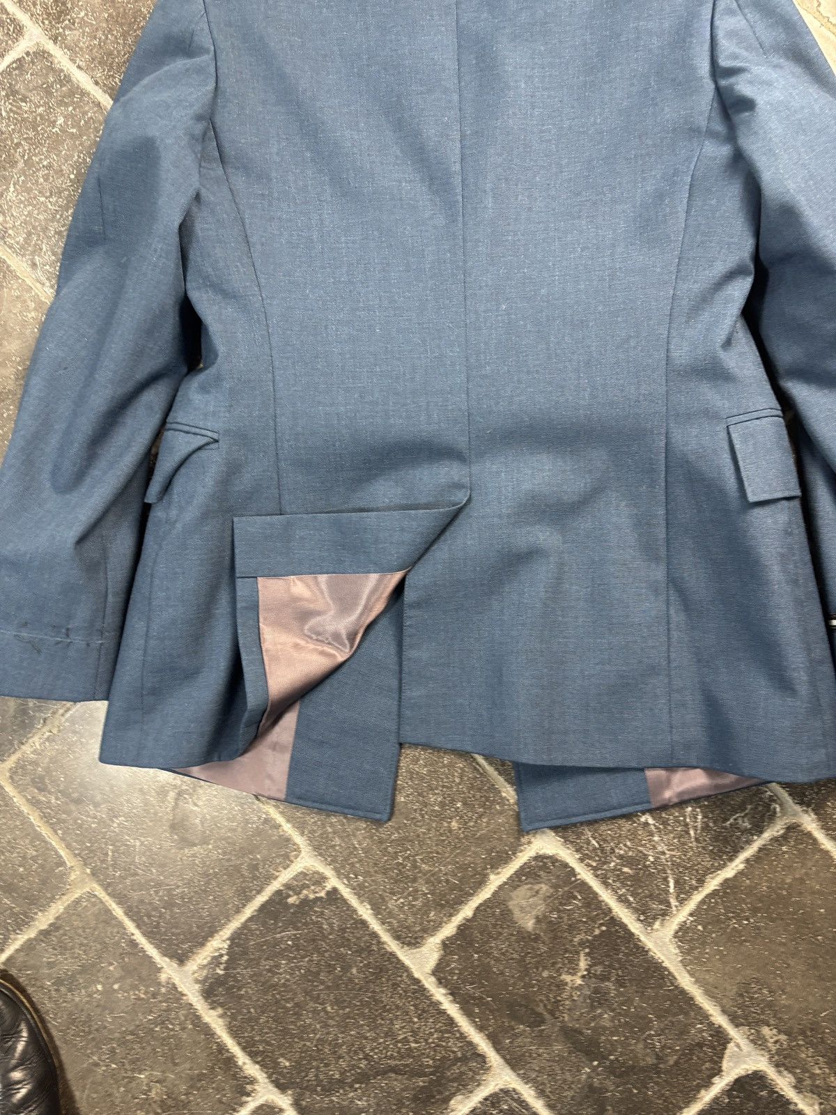 Vintage Vintage Suit Two Piece Uniform Pilot Military Service Blue Size 36R - 14 Thumbnail