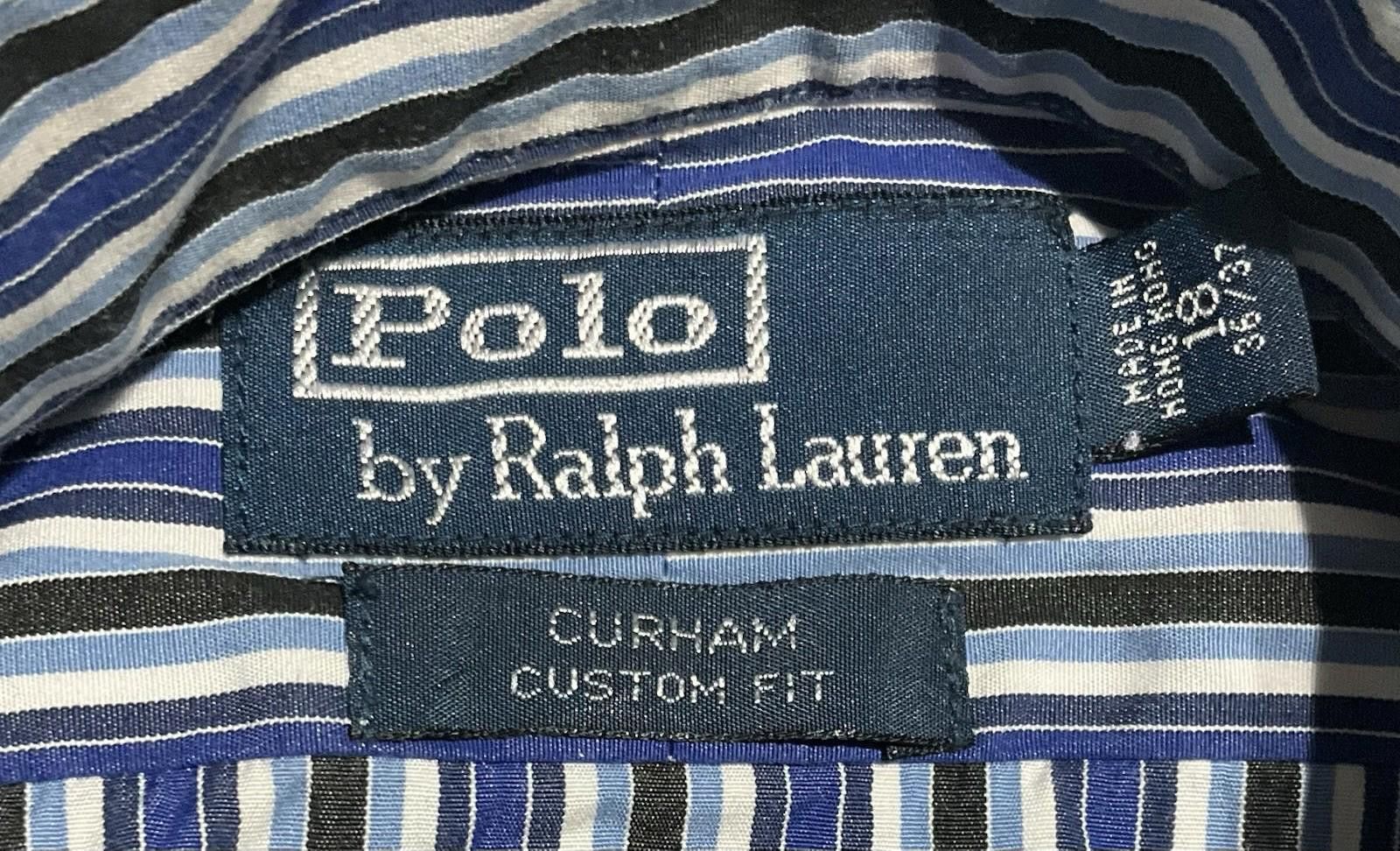 Polo Ralph Lauren Ralph Lauren Polo Men’s Dress Shirt 18 Neck Curham CustomFit Size 44R - 5 Thumbnail