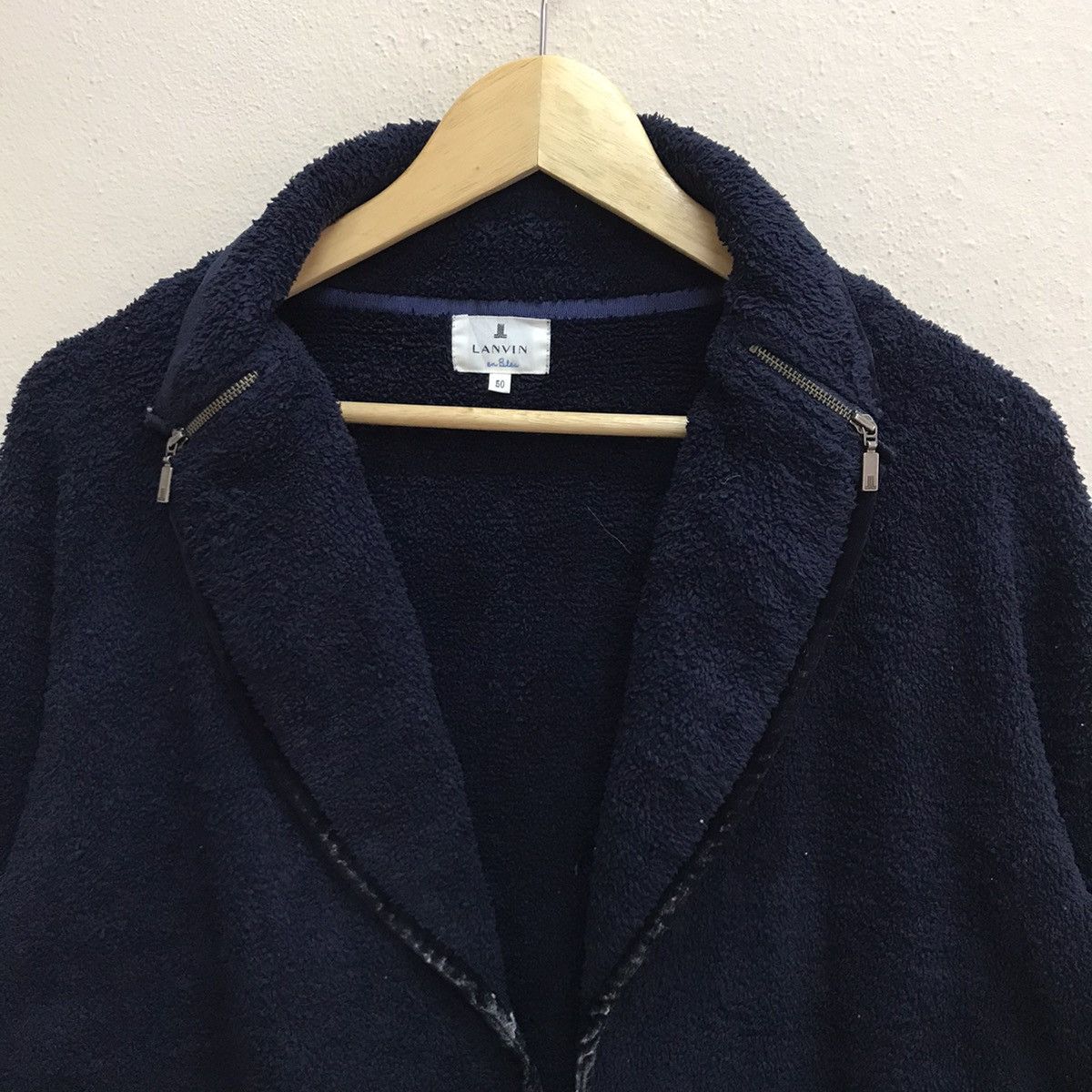 Designer × Japanese Brand × Lanvin Lanvin Open Neck Fleece Jacket Size US M / EU 48-50 / 2 - 14 Thumbnail