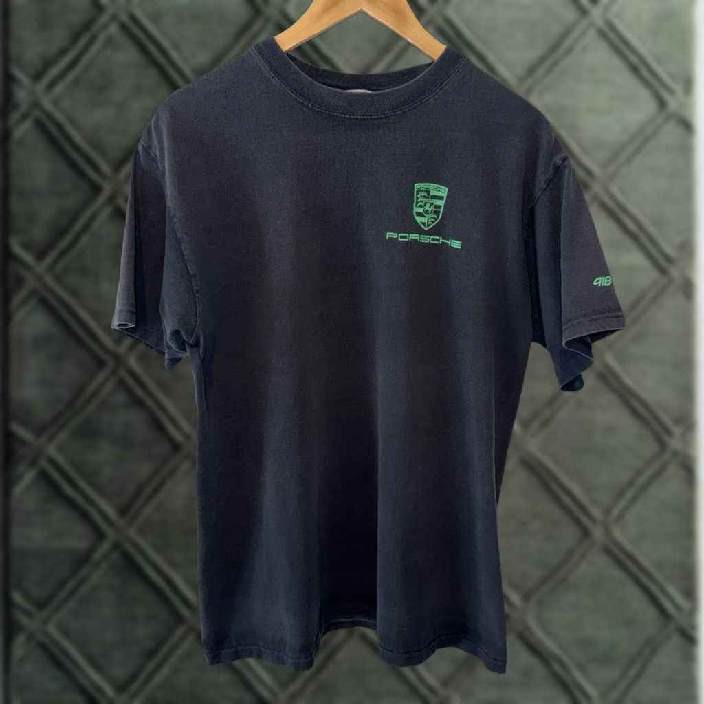 Spyder VINTAGE Porsche 918 Spyder Green Still Mean Promo Shirt L RARE Men T-Shirt Black XS? No, size L. Size US L / EU 52-54 / 3 - 1 Thumbnail