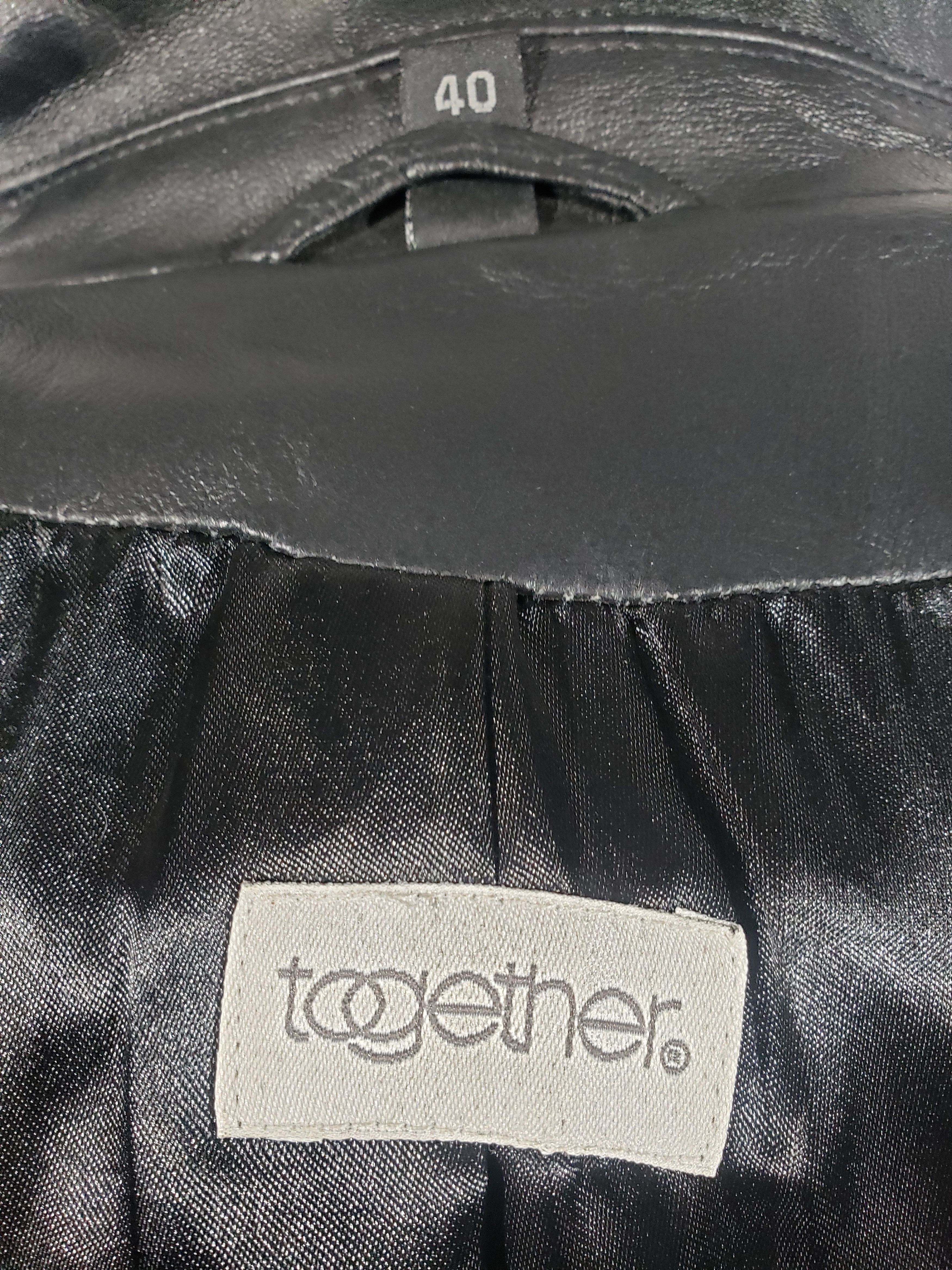 Other Stylish women's long leather jacket. Size L / US 10 / IT 46 - 9 Thumbnail