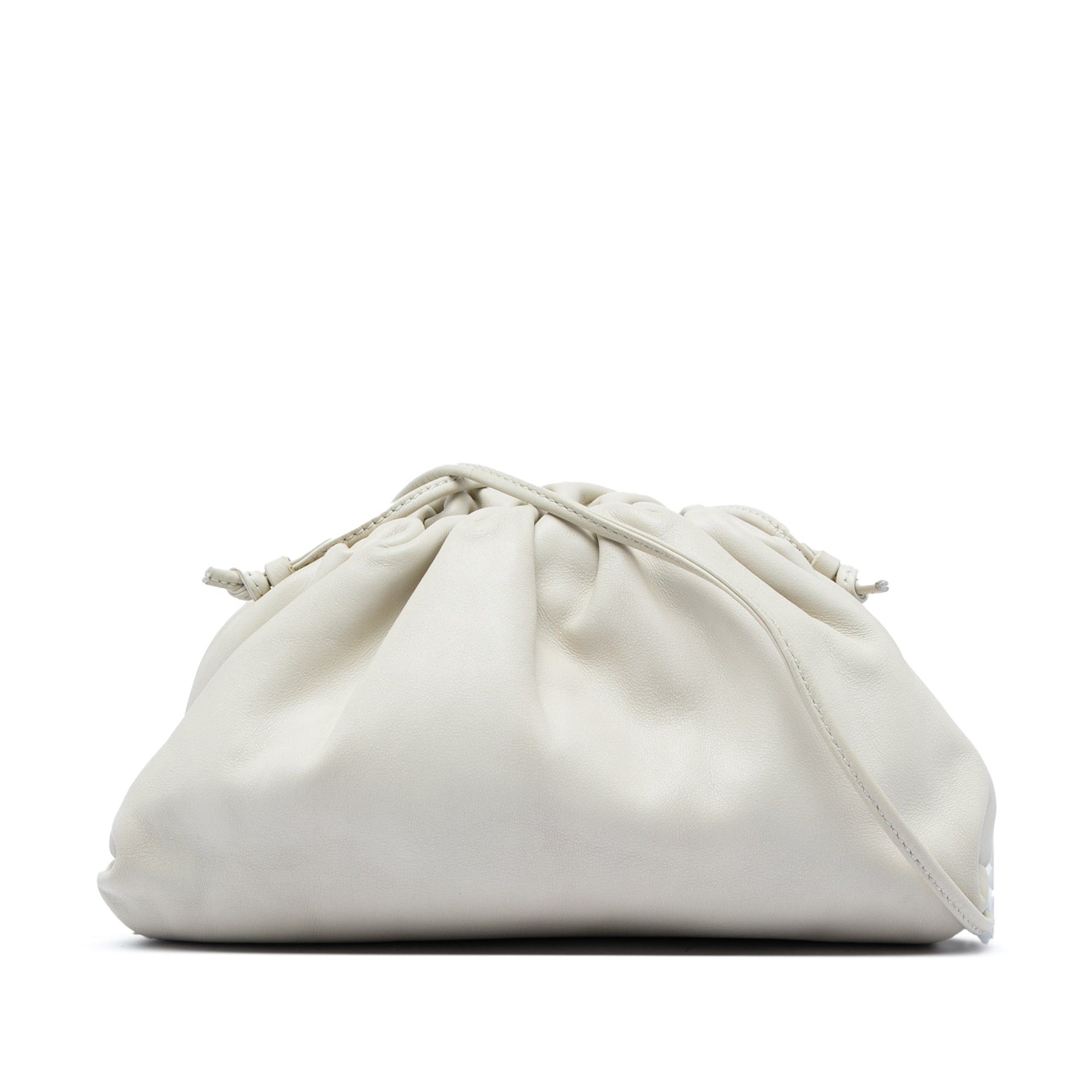 Lambskin The Mini Pouch Crossbody in White, Women's