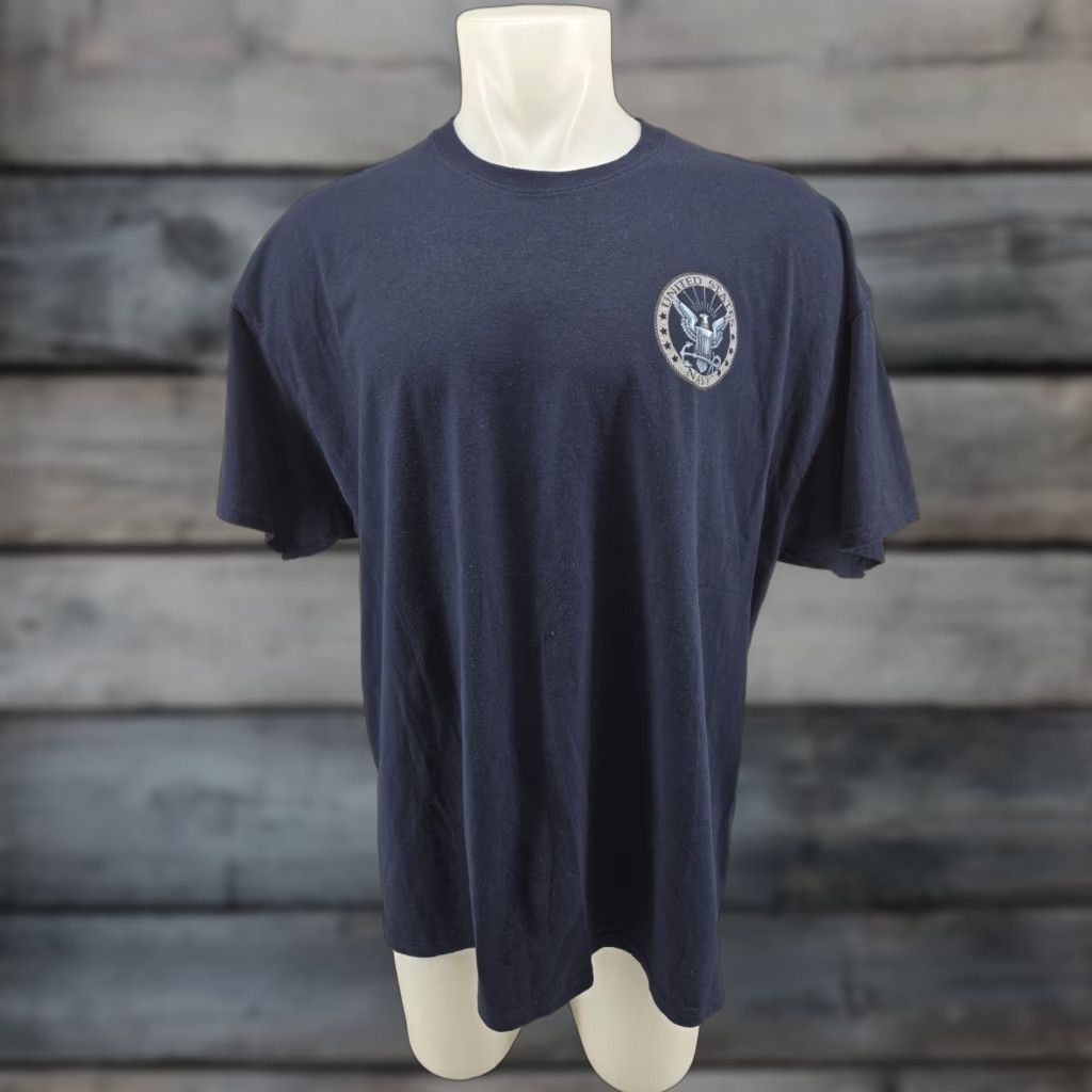 Gildan US Navy USN Honor Courage Committment BLUE Adult T-shirt 2XL Navy Boy? Size US XXL / EU 58 / 5 - 1 Thumbnail