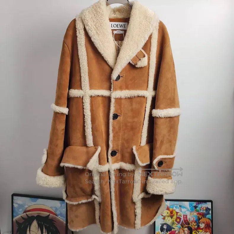 Loewe Loewe Khaki and Beige Reversible Faux Fur Jacket Size M / US 6-8 / IT 42-44 - 1 Thumbnail
