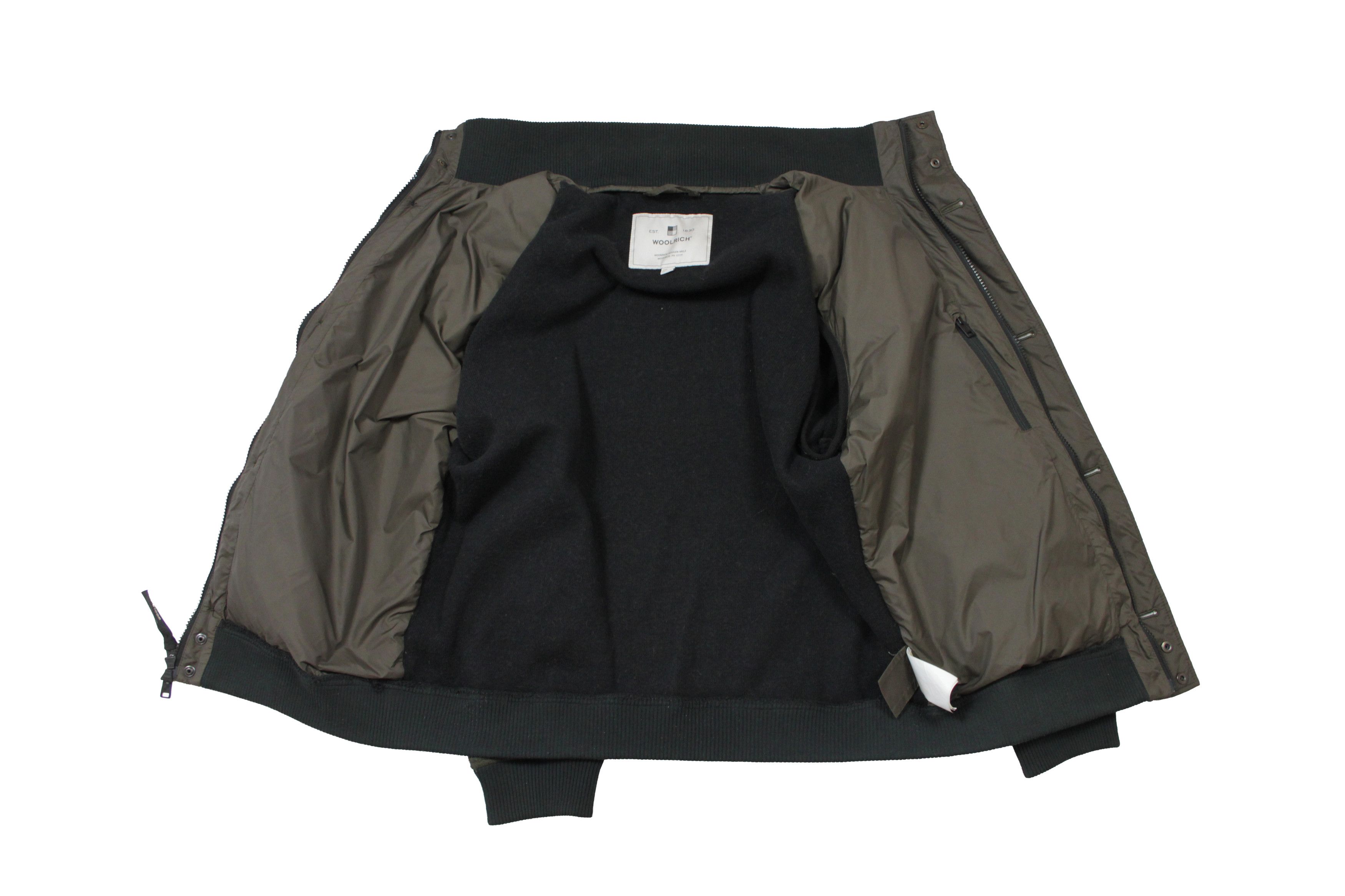 Woolrich Woolen Mills Logoed Hybrid Wool Down Bomber Jacket Size US XL / EU 56 / 4 - 10 Thumbnail