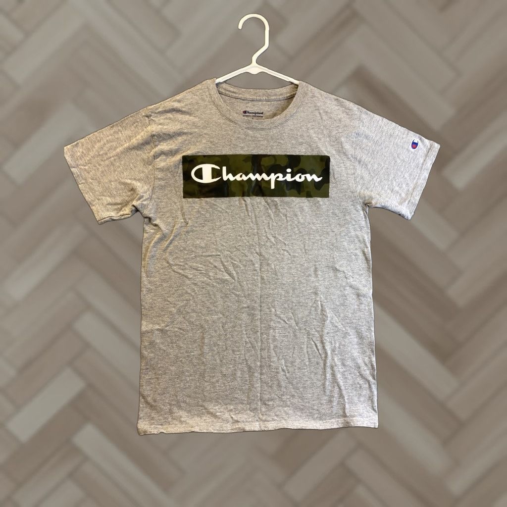 Champion Champion Men’s T-Shirt Size S Gray Basic Tee Regular Fit Sportswear Size US S / EU 44-46 / 1 - 1 Thumbnail