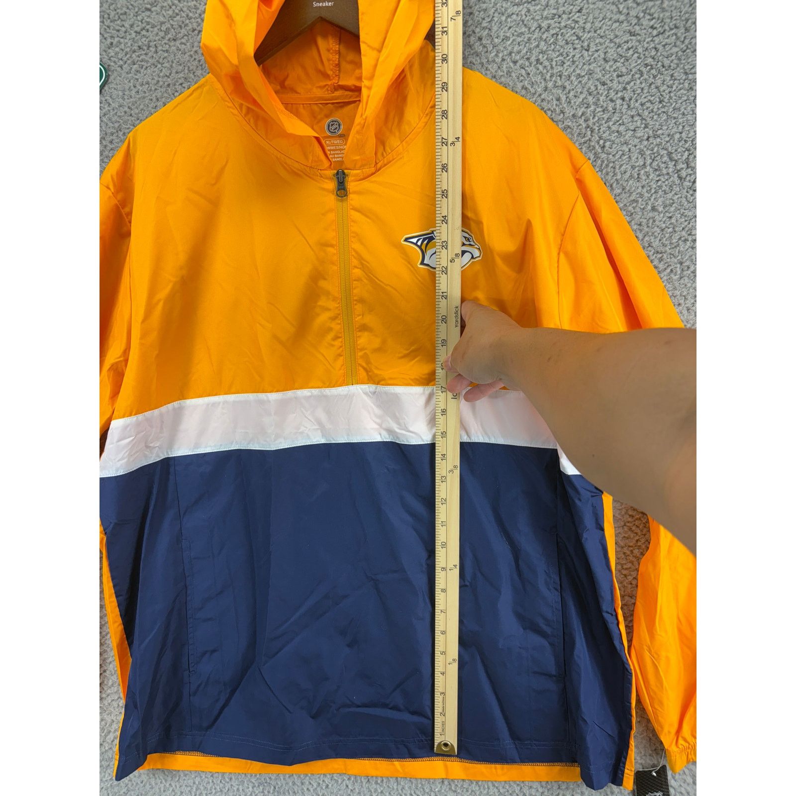 NHL NHL Nashville Predators 1/2 Zip Windbreaker Pullover Mens XL Size US XL / EU 56 / 4 - 2 Thumbnail