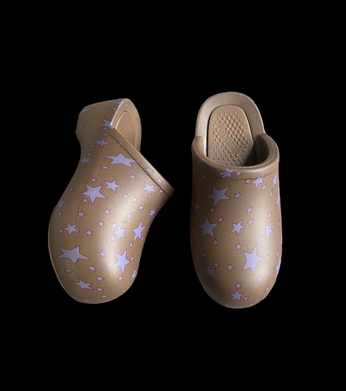 image of Praying Star Clogs Shoes in Blue/Brown, Men's (Size 10)