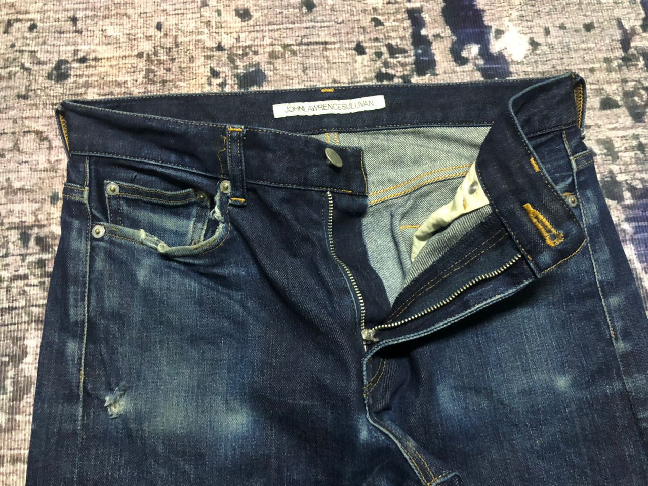 Japanese Brand Johnlawrencesullivan Skinny Jeans Pants Distressed Size US 31 - 3 Thumbnail