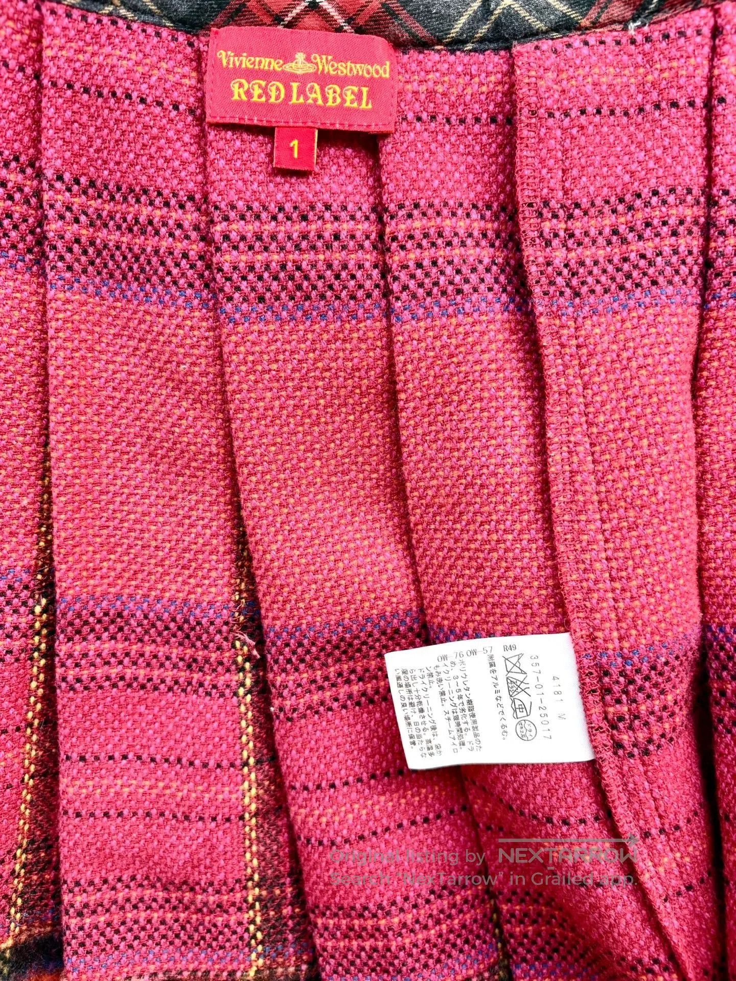 Vivienne Westwood Vivienne Westwood Red Orange Plaid Skirt. Size US 26 / EU 42 - 8 Thumbnail