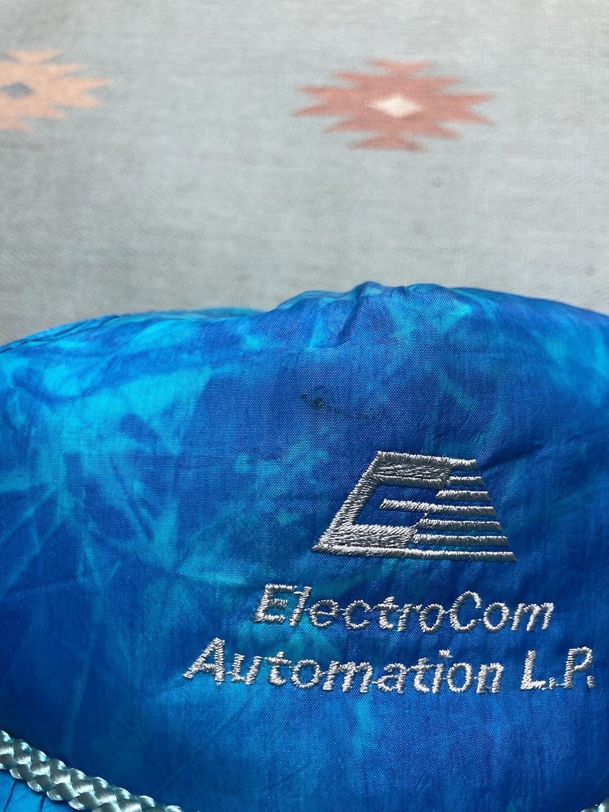 Vintage Strapback hat zipper electrocom automation tie dye summer Size ONE SIZE - 4 Thumbnail