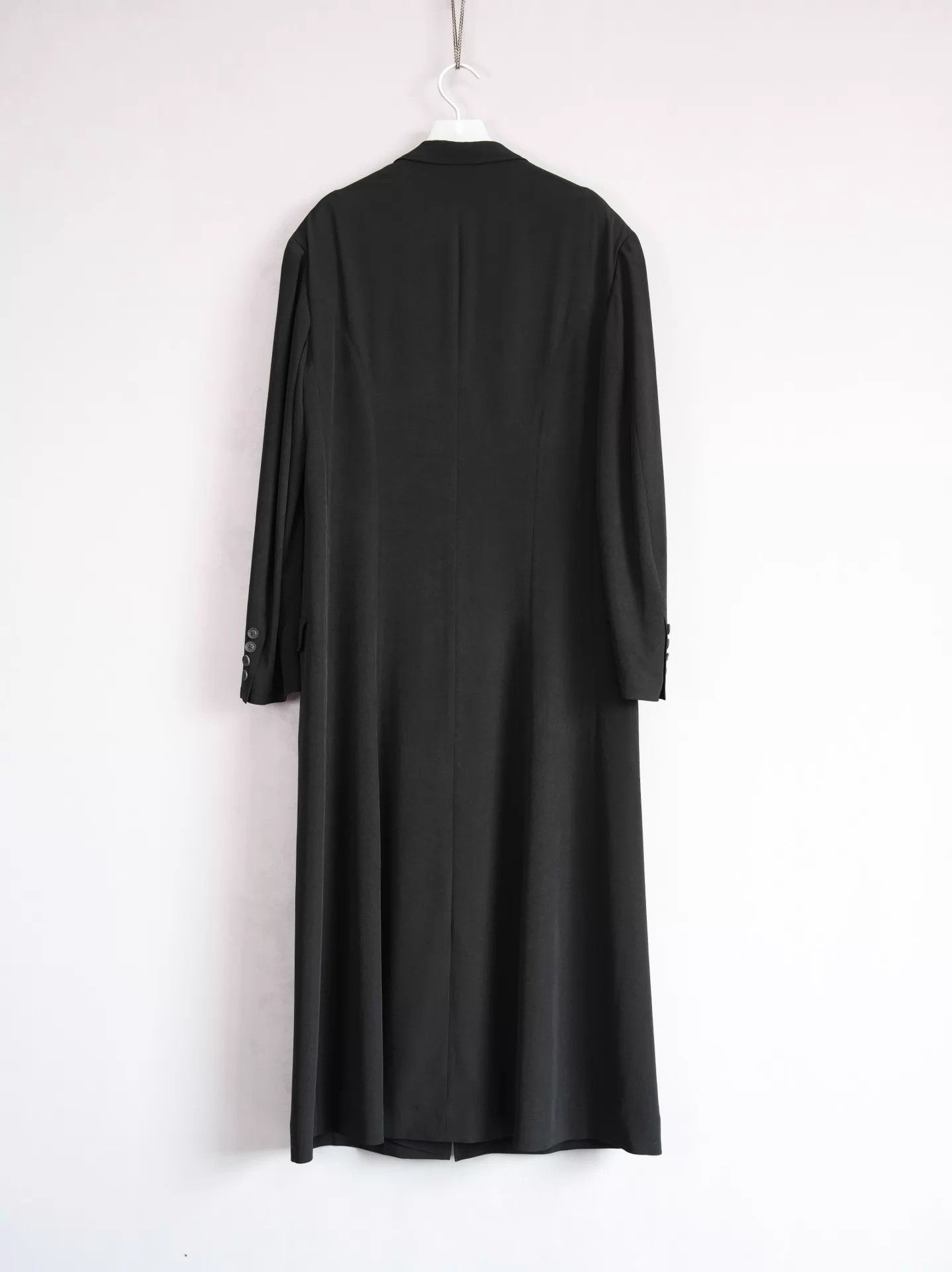 Yohji Yamamoto Yohji Yamamoto 24AW Monk Tux Back Pleat Triacetate Coat Size US L / EU 52-54 / 3 - 4 Thumbnail