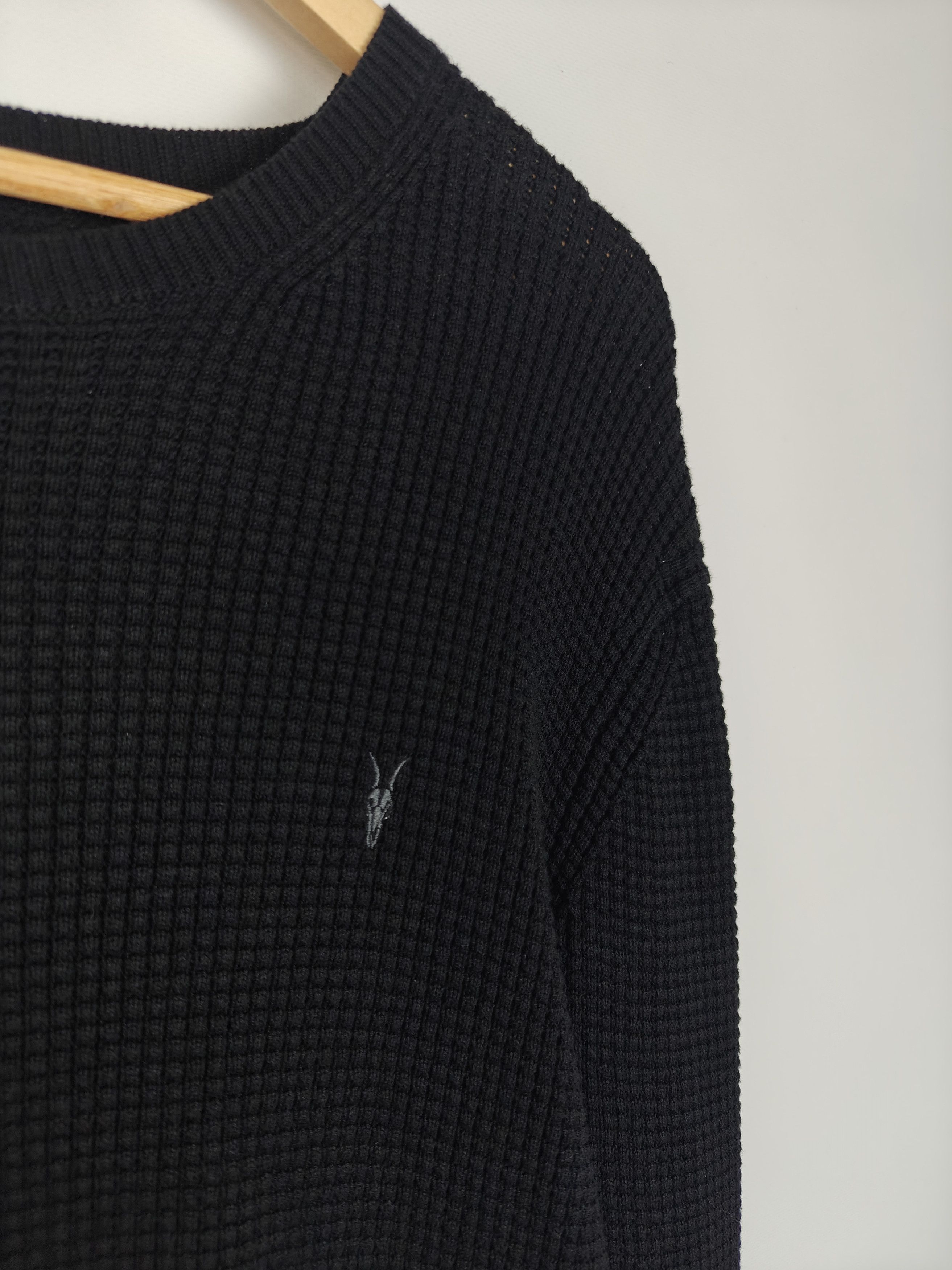 Allsaints Allsaints Knit Sweater Wells Crewneck Pullover Black size M Size US M / EU 48-50 / 2 - 4 Thumbnail