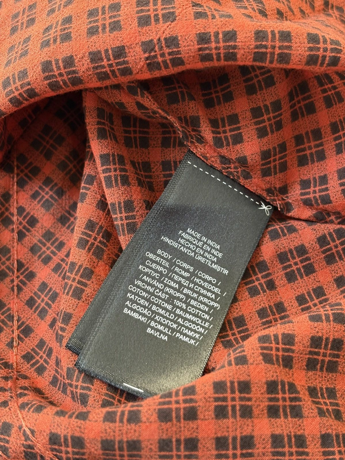RRL Ralph Lauren Burgundy Plaid Western Blouse Double RL Women XS New Size XS / US 0-2 / IT 36-38 - 6 Thumbnail