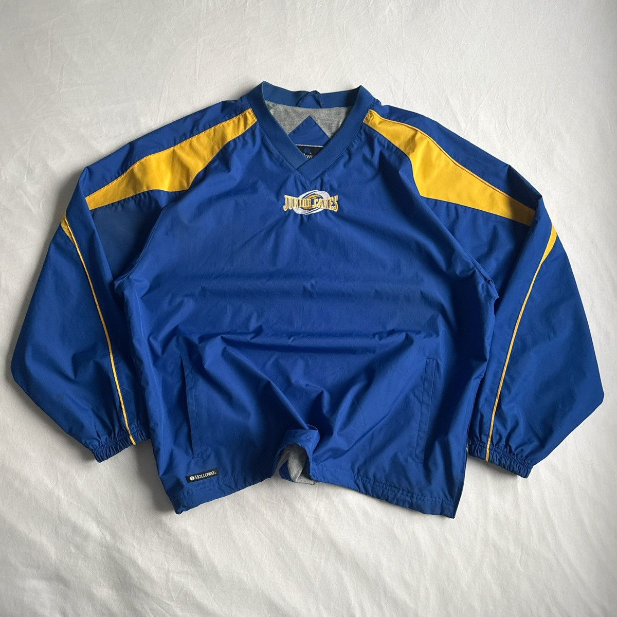 Holloway Vintage Holloway Blue & Yellow Windbreaker Pullover Large Size US L / EU 52-54 / 3 - 1 Thumbnail