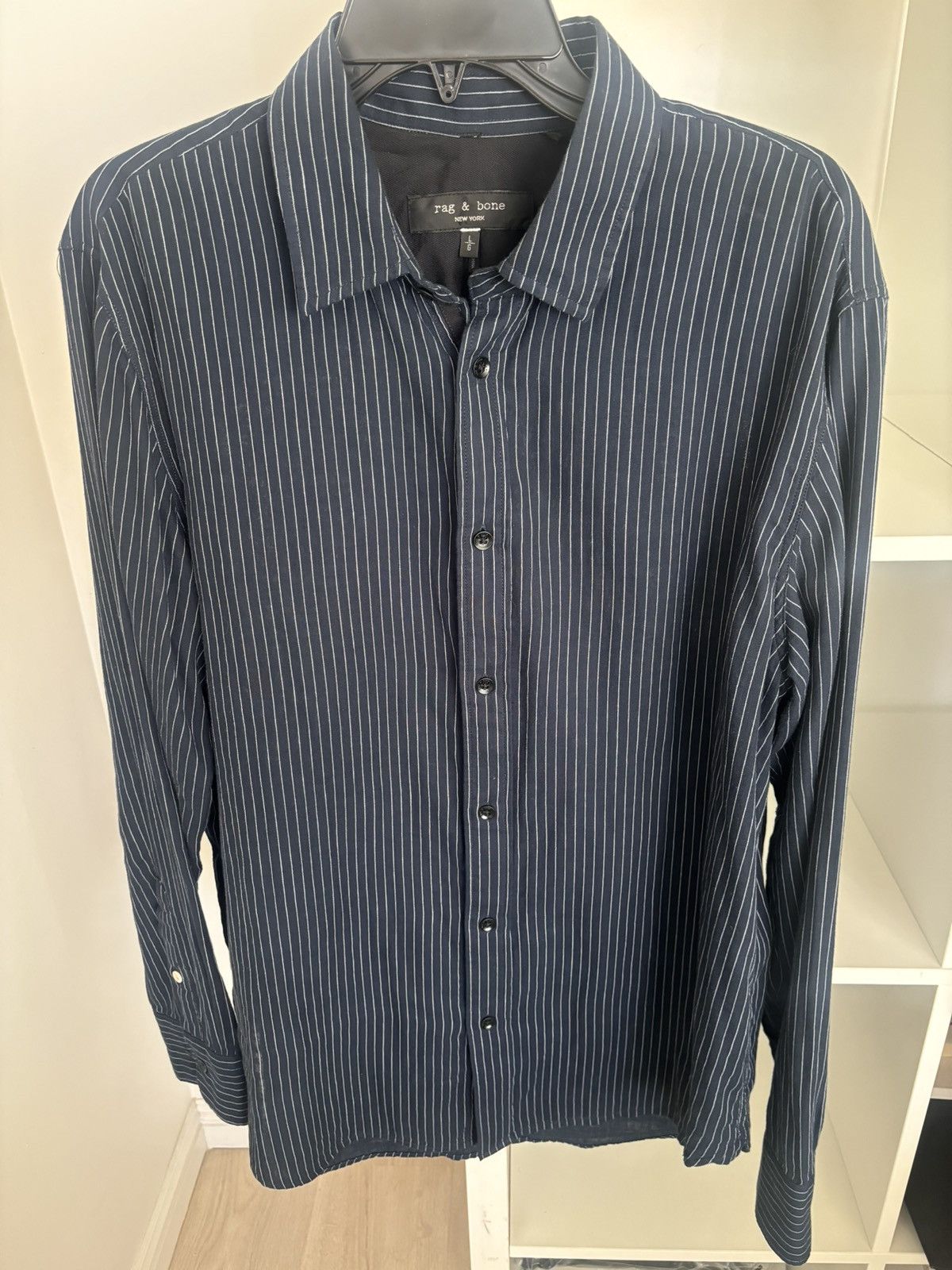 Rag & Bone Rag & Bine double knitted stripe shirt $225 retuao Size US M / EU 48-50 / 2 - 3 Thumbnail