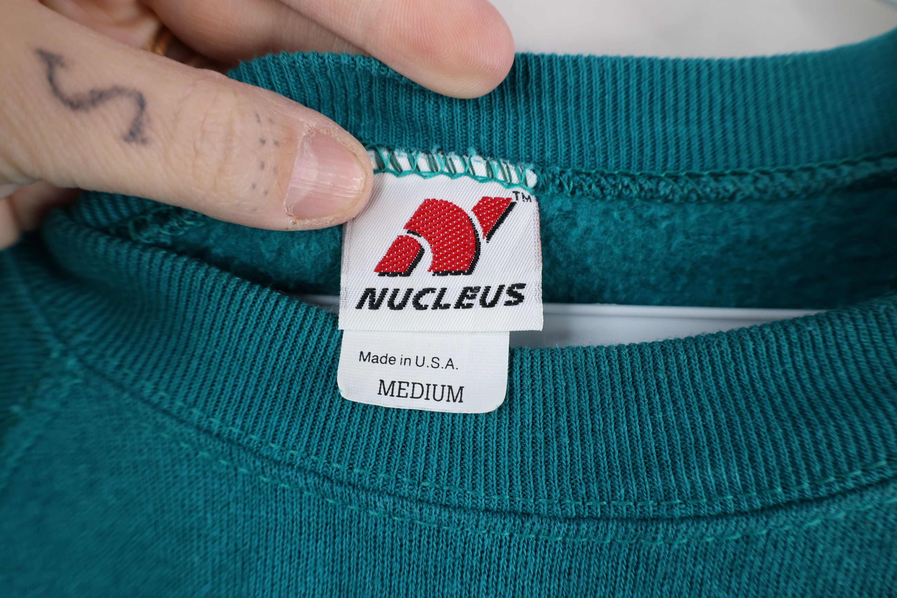Vintage Vintage 80s 90s Streetwear Crewneck Sweatshirt Teal USA Size US M / EU 48-50 / 2 - 5 Thumbnail