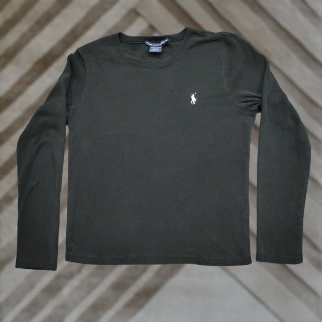 Ralph Lauren VINTAGE Ralph Lauren Sport Sweater Women XL Black Pullover Lightweight Shirt Y2K Size XL / US 12-14 / IT 48-50 - 1 Thumbnail