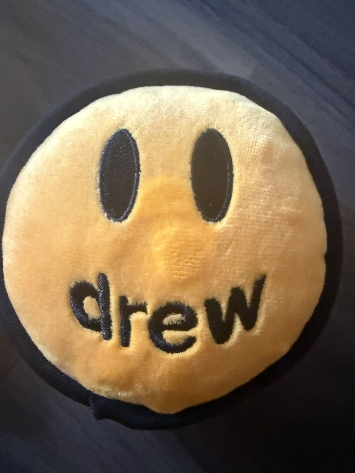 Drew House Drew House Smiley Face Coin Purse Yellow Plush Zip Pouch Size ONE SIZE - 2 Thumbnail