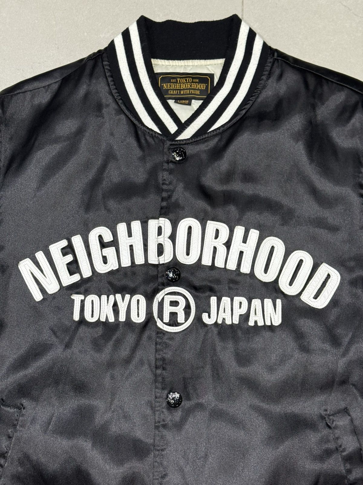 Neighborhood 2017 neighborhood satin stadium varsity bb jacket Size US L / EU 52-54 / 3 - 3 Thumbnail