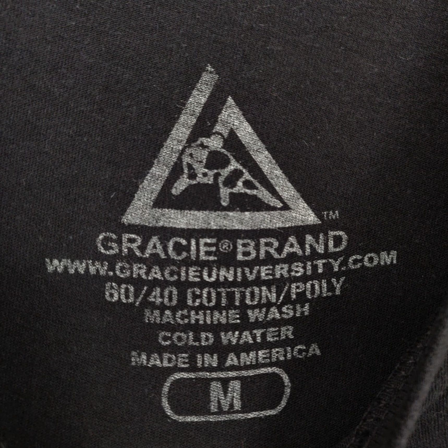 Vintage VINTAGE Gracie Jiu-Jitsu Shirt Men M Black GB Wear Fight Gear 90s Classic Graphic Print Short Sleeve Crew Neck Cotton Cotton Blend Logo 2000s Y2K Size US M / EU 48-50 / 2 - 6 Thumbnail