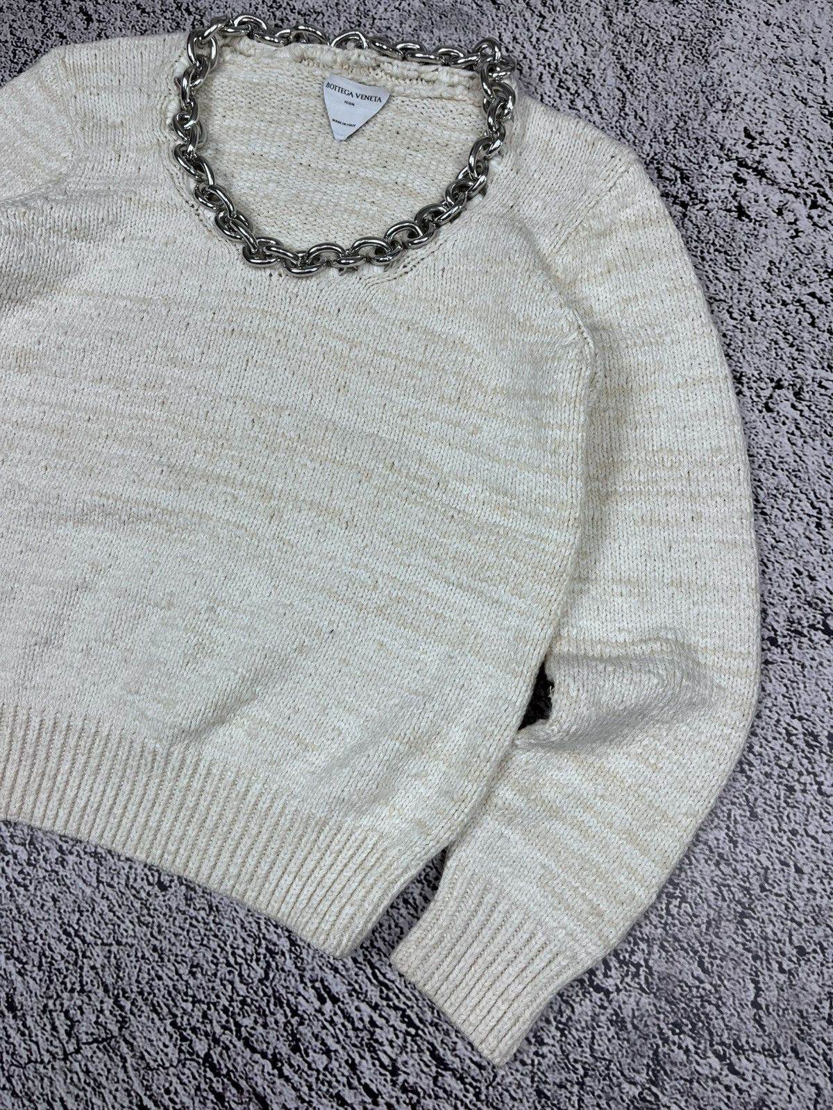 Bottega Veneta Bottega Veneta Chain Textured Sweater size M Size M / US 6-8 / IT 42-44 - 4 Thumbnail