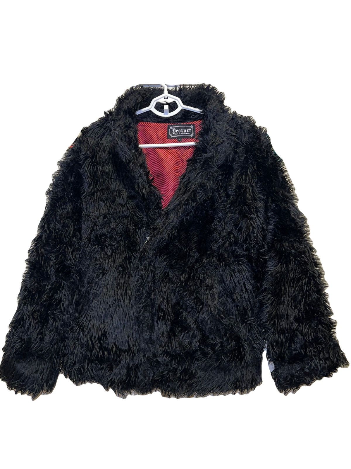 Japanese Brand Vintage DEORART black faux fur jacket 🖤🧛🏻‍♀️ Size US M / EU 48-50 / 2 - 4 Thumbnail