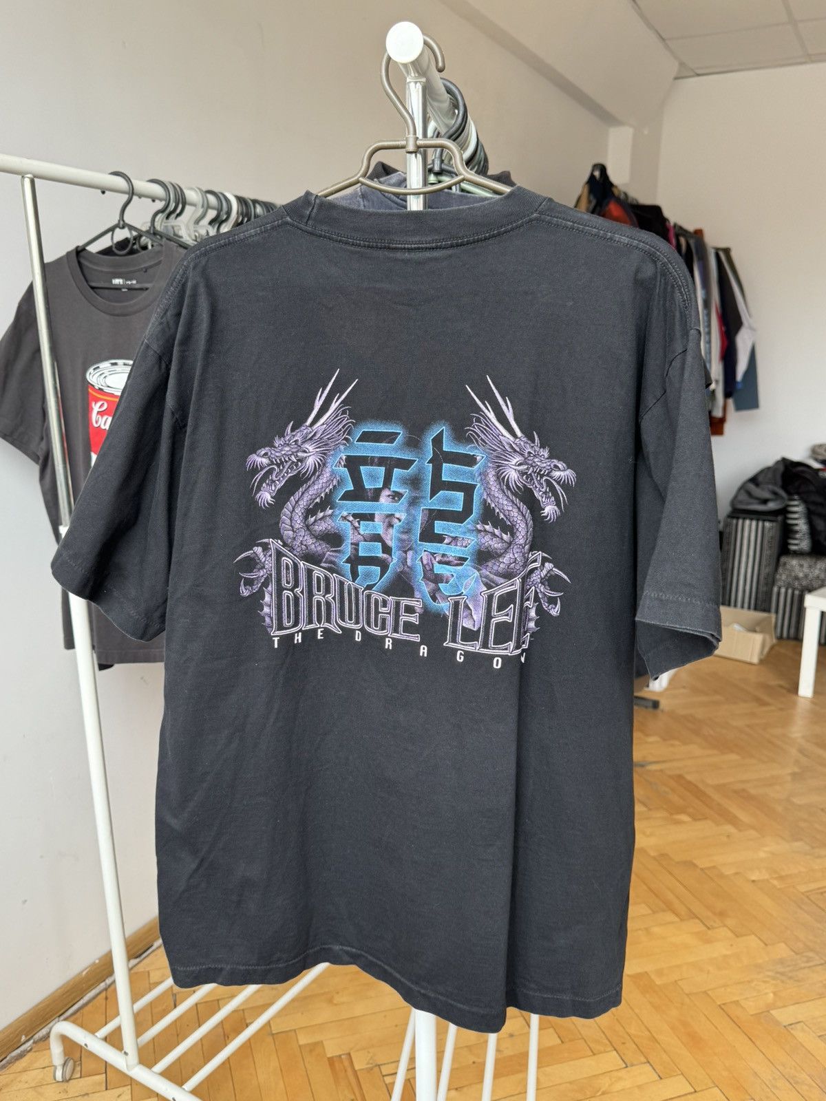 Vintage Vintage Bruce Lee The Dragon Movie T-shirt Single Stitch Size US XL / EU 56 / 4 - 2 Thumbnail