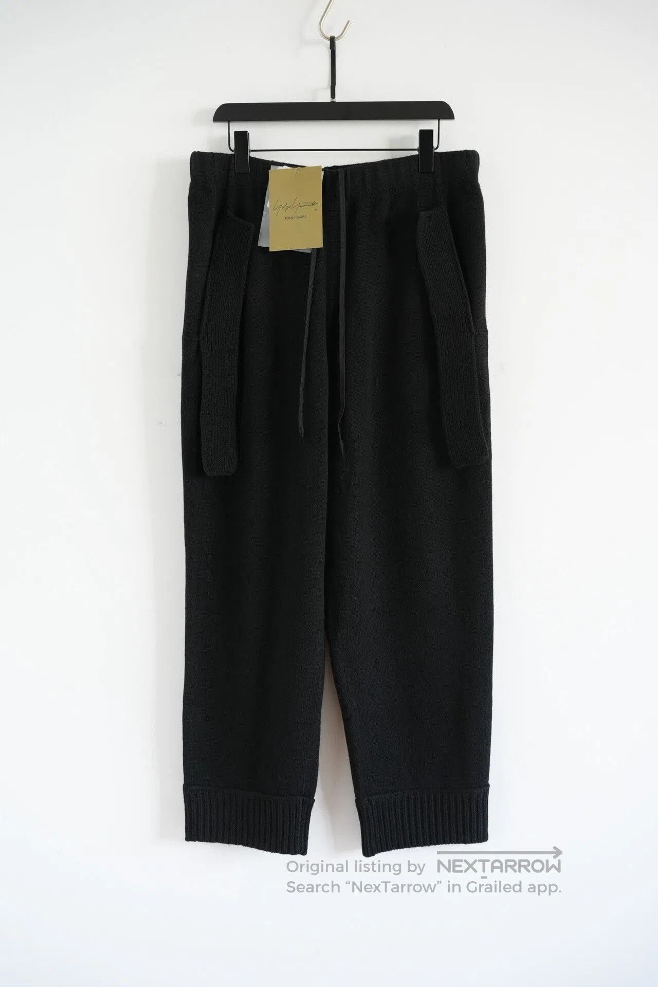 Yohji Yamamoto Yohji Yamamoto Wool Knit Sweatpants. Size US 43 - 1 Thumbnail