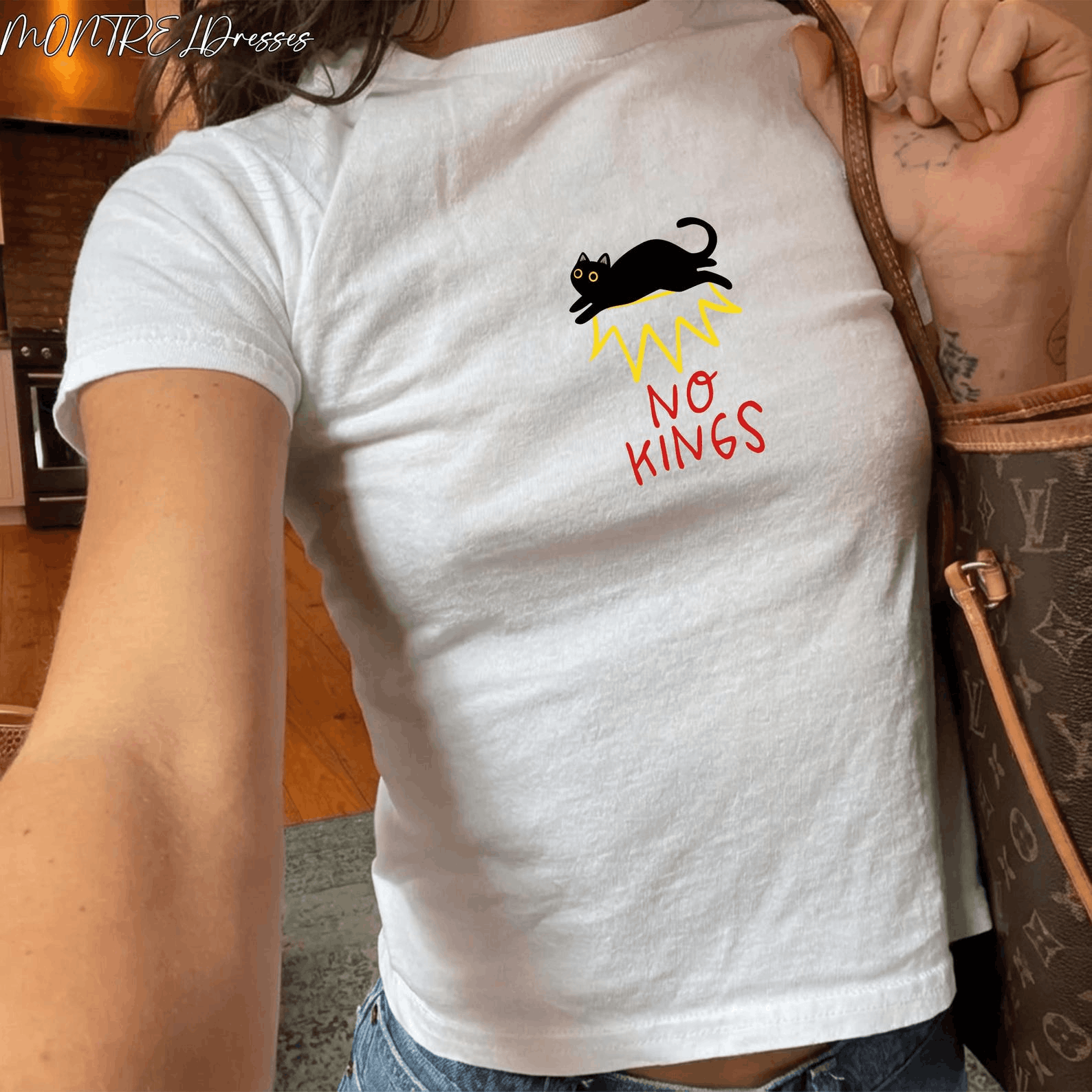 Other Cats Against Kings Baby Tee Size M / US 6-8 / IT 42-44 - 1 Thumbnail