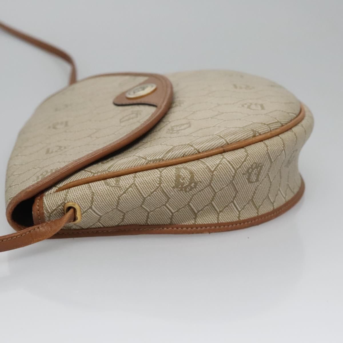 Dior DIOR Honeycomb Canvas Shoulder Bag Pvc Beige Gold Size ONE SIZE - 6 Thumbnail