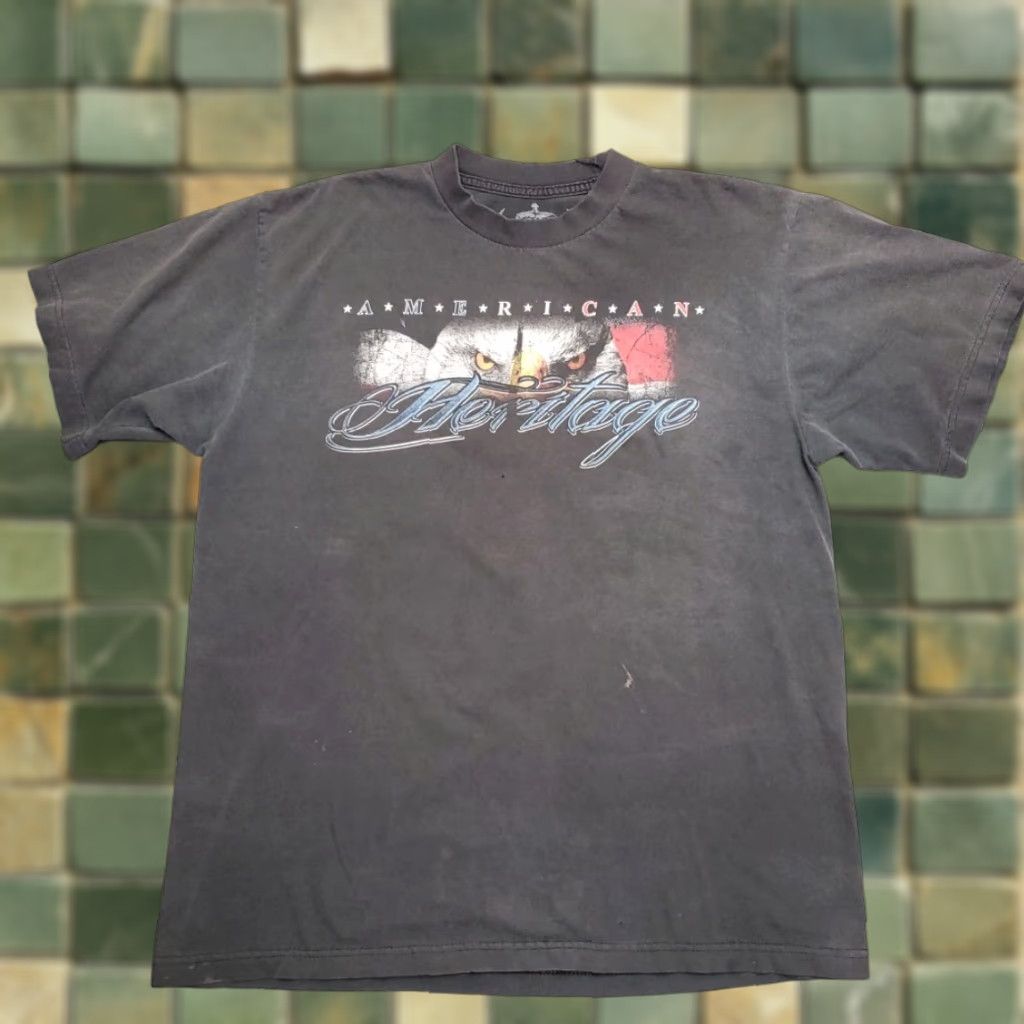 Vintage VINTAGE Motorcycle Shirt Men XL Black Crew Neck Jersey Graphic Print Retro Y2K TEE Size US XL / EU 56 / 4 - 1 Thumbnail