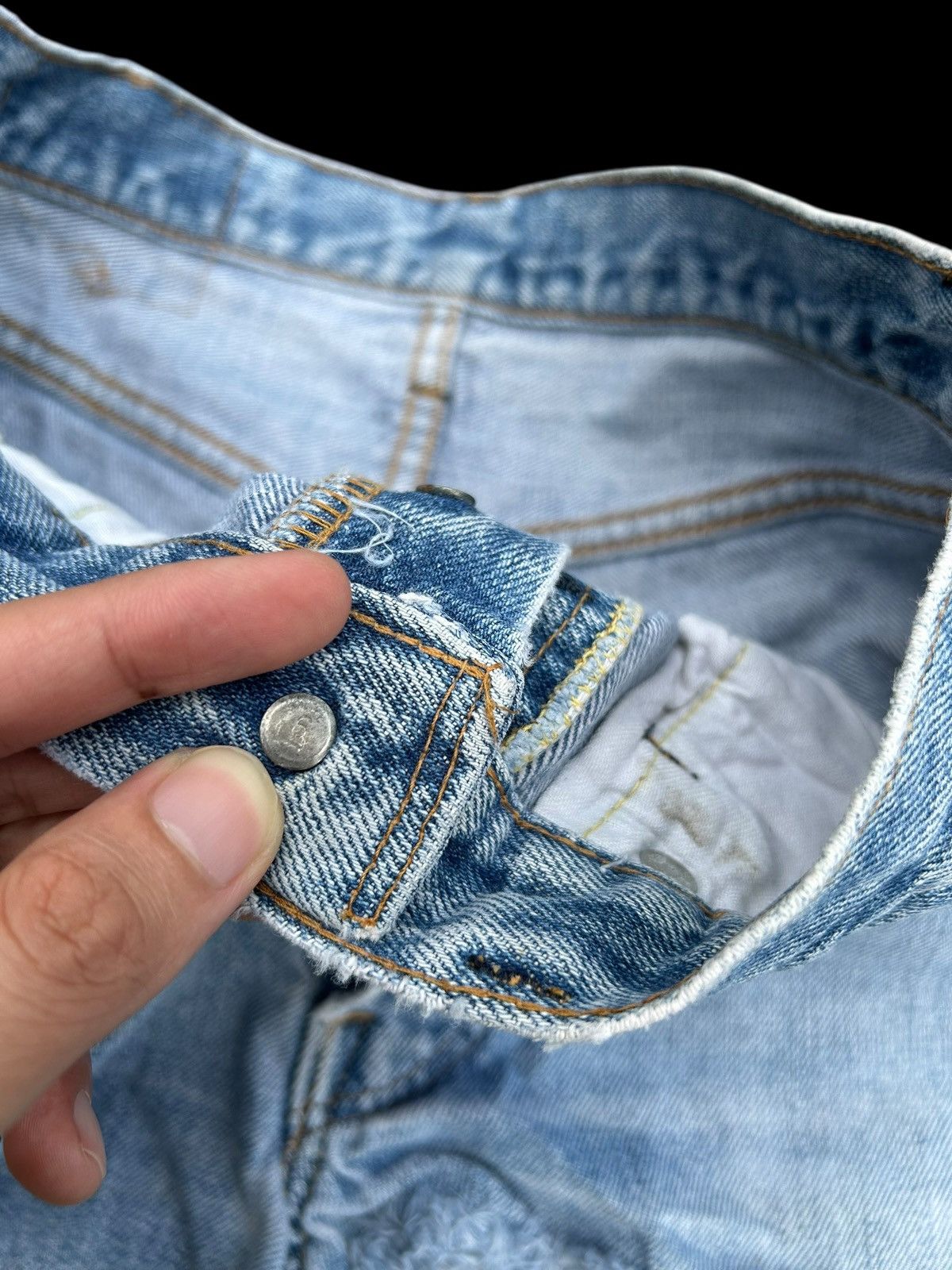 Levi's THRASHED Vintage Levis 6 Selvedge Denim Jeans Size US 28 / EU 44 - 5 Thumbnail