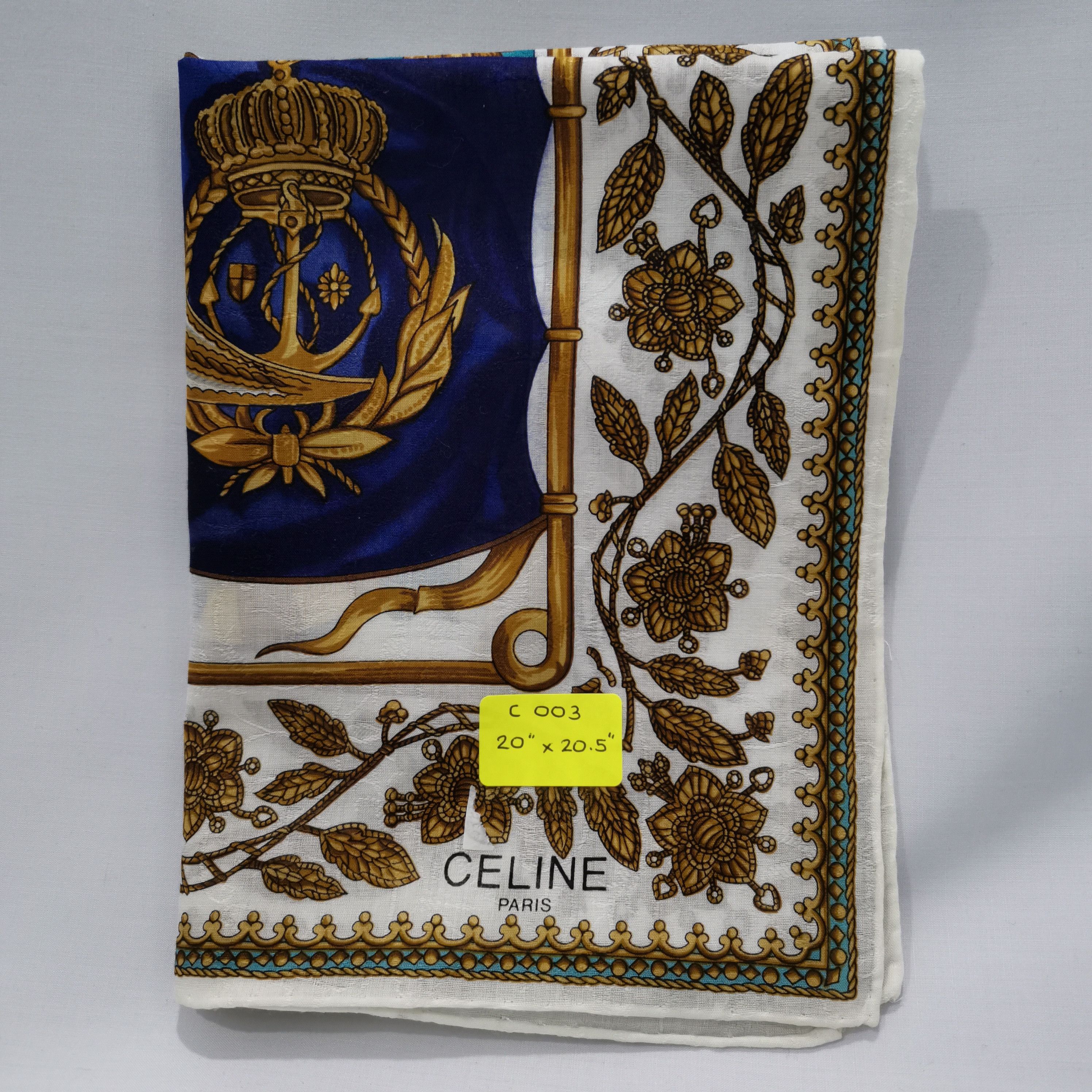 Celine CELINE HANDKERCHIEF/ BANDANA/ SCARF Size ONE SIZE - 3 Thumbnail