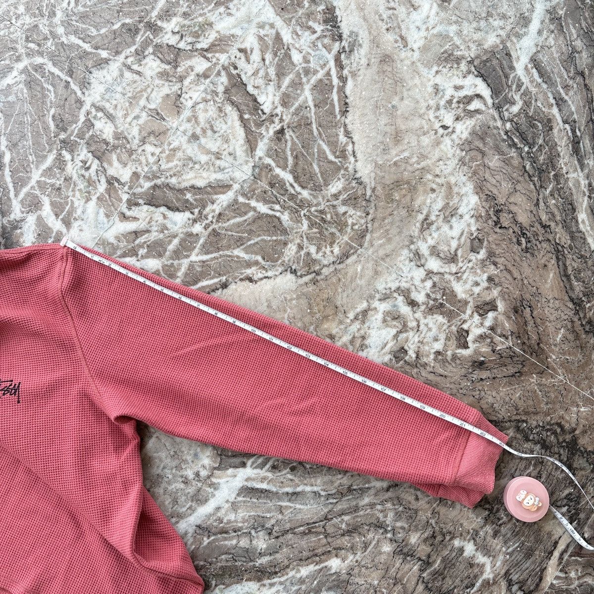 Stussy Stüssy Long Sleeve Thermal shirt with a waffle knit Size US M / EU 48-50 / 2 - 20 Thumbnail