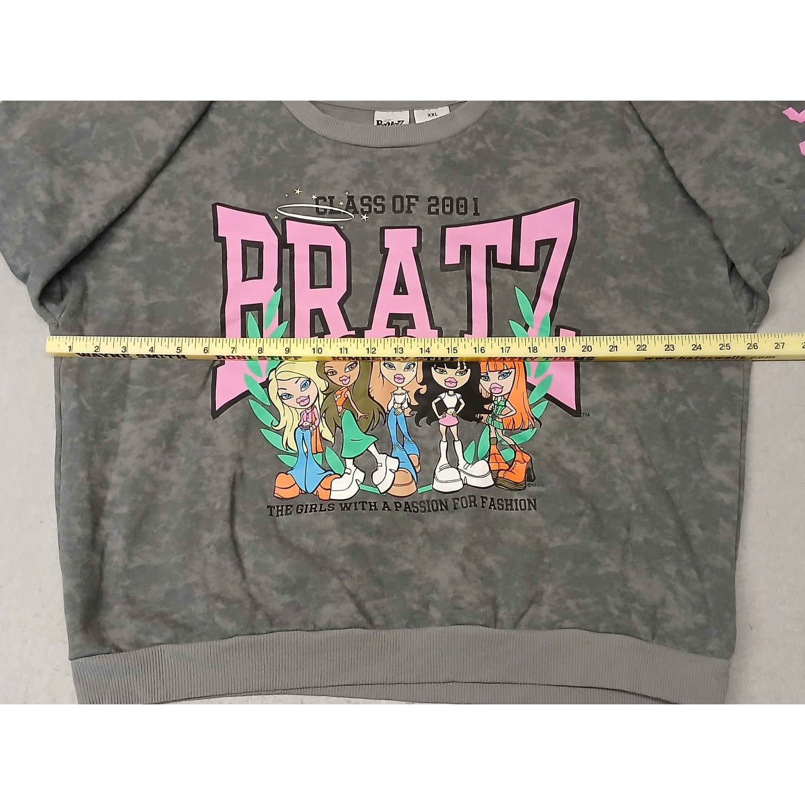 Other BRATZ (2XL) Women's Gray Crew Neck Pullover Sweatshirt Size XXL / US 16-18 / IT 52-54 - 3 Thumbnail