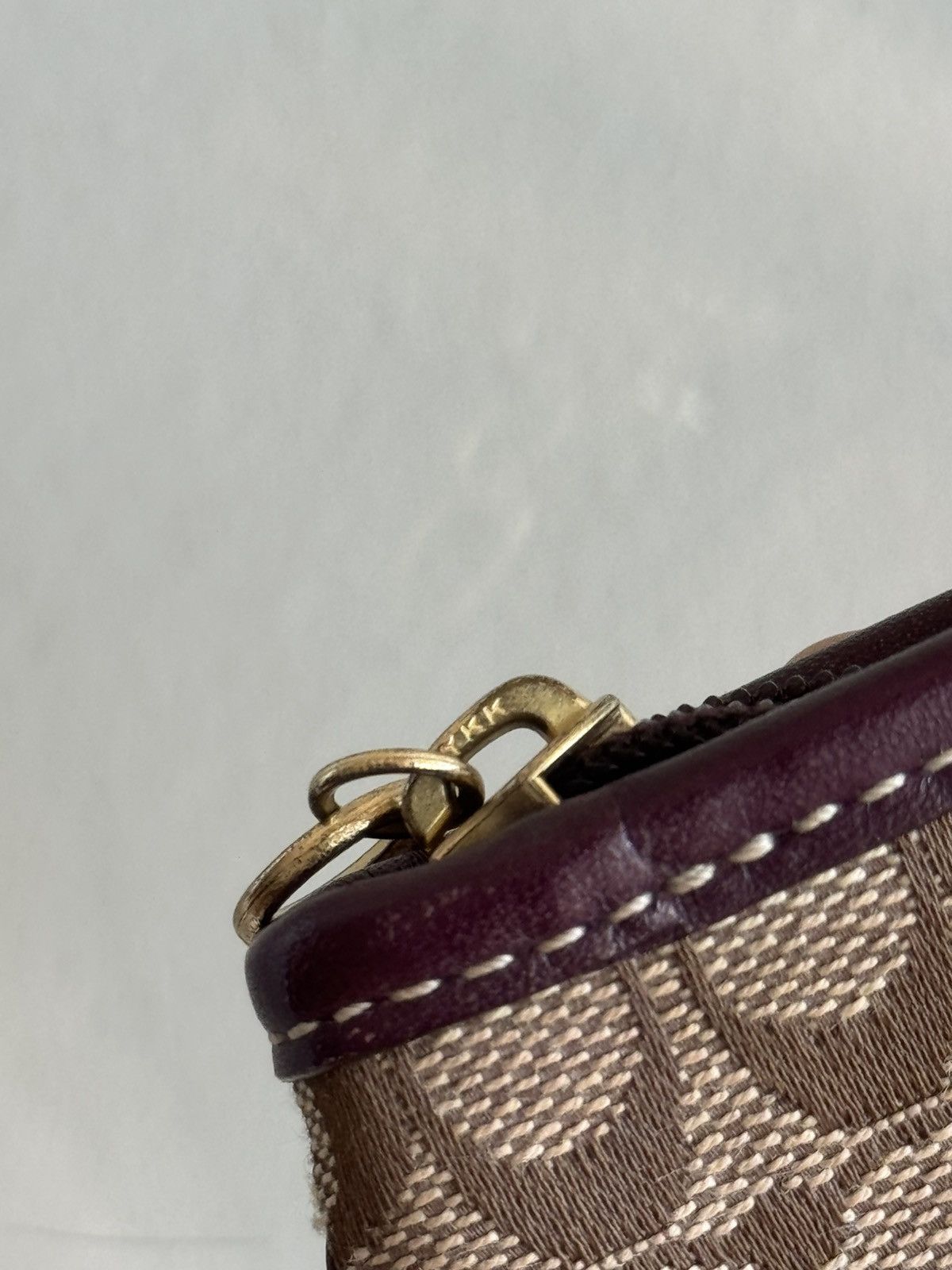 Coach Coach Brown Canvas Mini Bag Wristlet Wallet Size ONE SIZE - 10 Thumbnail