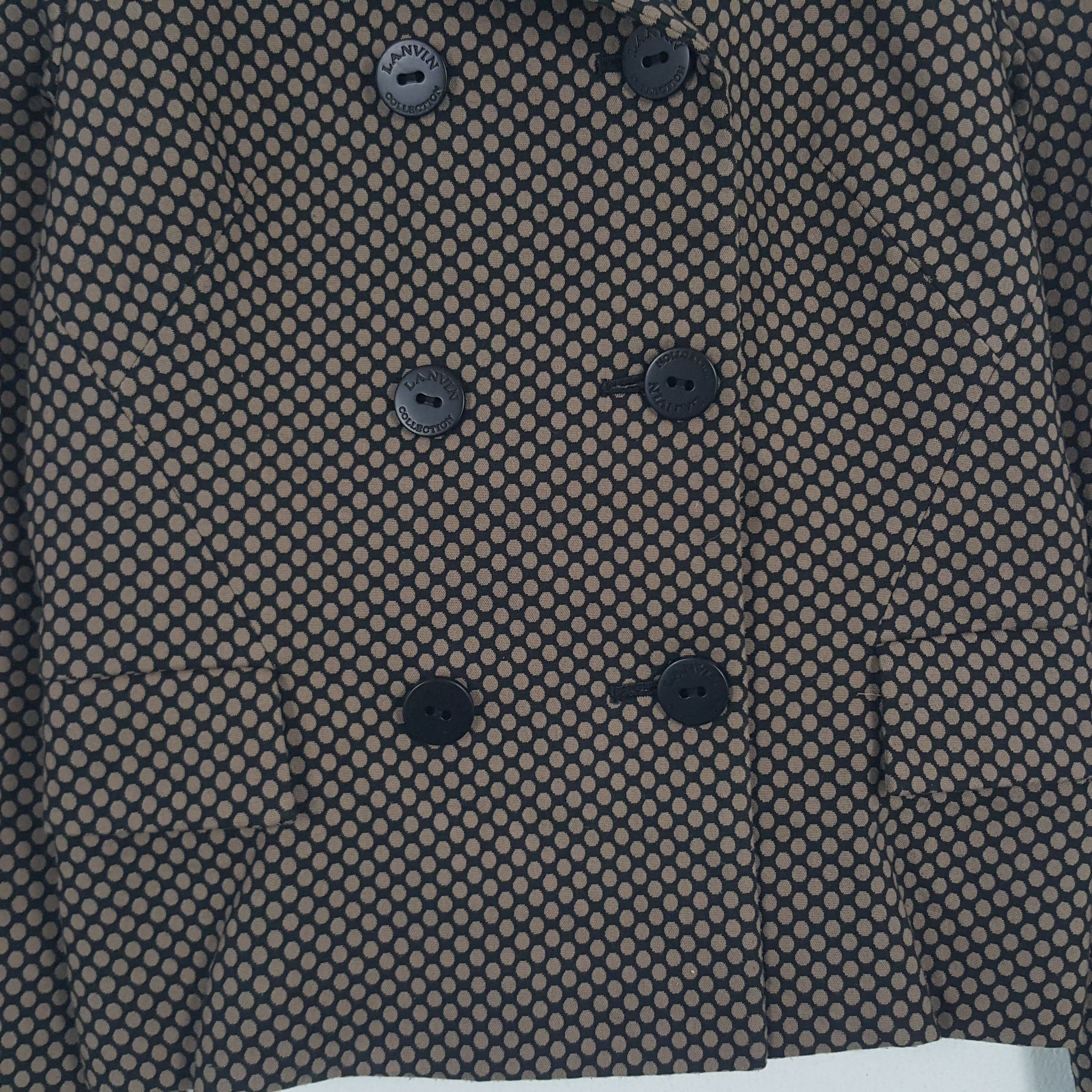 Designer × Lanvin × Vintage Vintage Lanvin Blazer Coat Jacket Size XS / US 0-2 / IT 36-38 - 2 Thumbnail