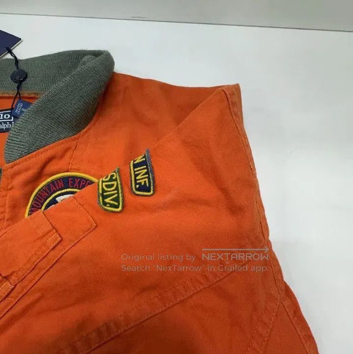 Polo Ralph Lauren Polo Ralph Lauren Men's Orange Embroidered Patch Jumpsuit. Size US 33 - 7 Thumbnail