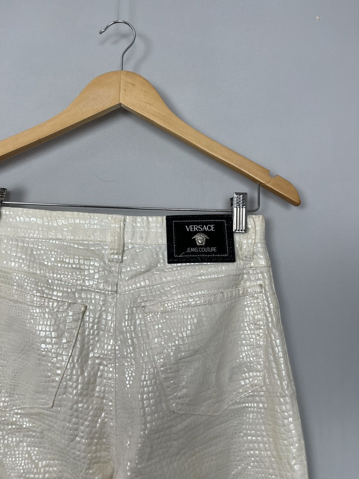 Versace × Versace Jeans Couture × Vintage Versace Jeans Couture Vintage Rare Snakeskin Pants Italy Size 29" - 3 Thumbnail