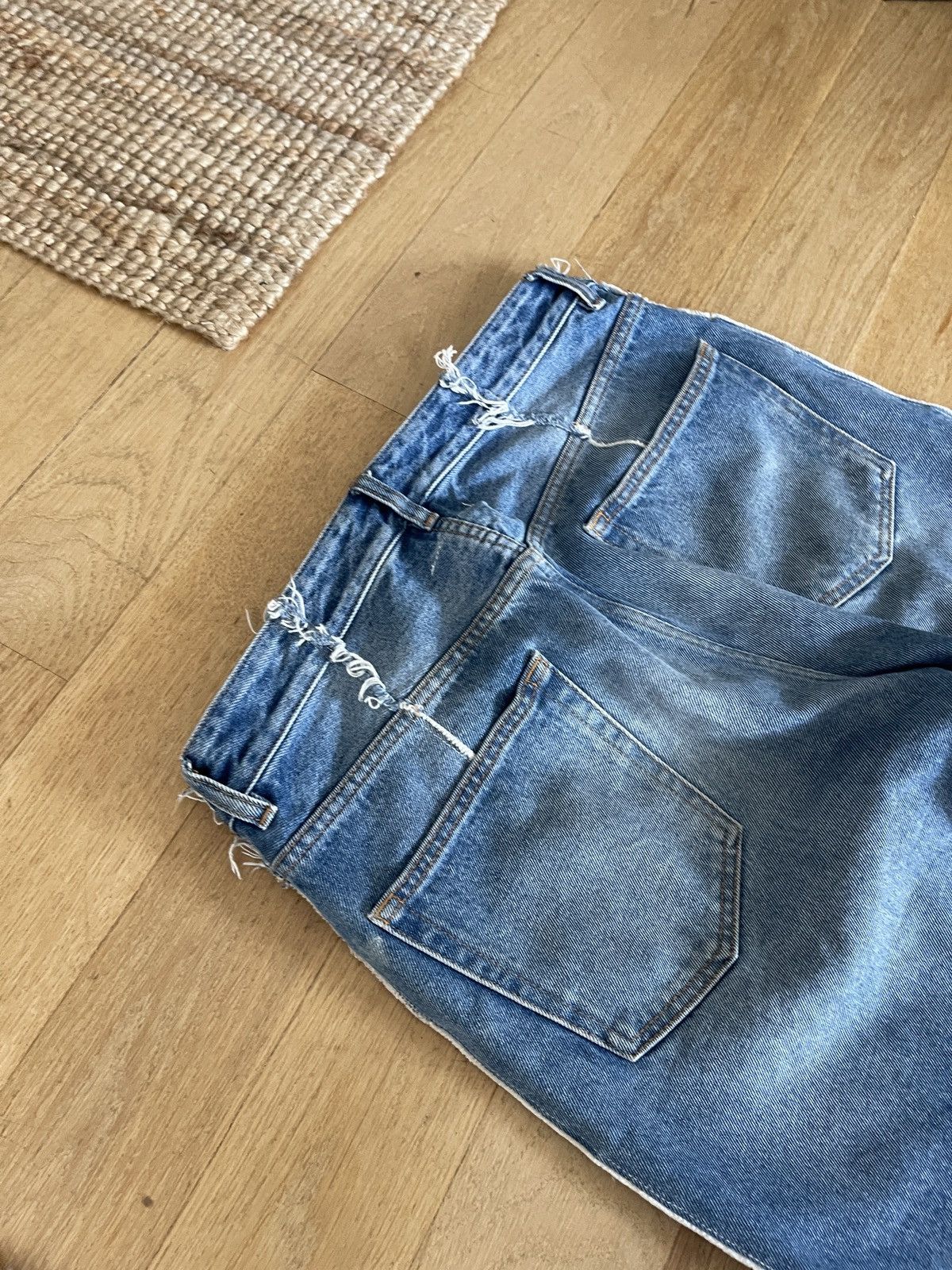 Maison Margiela Raw Hem Blue Wash Denim Size US 30 / EU 46 - 4 Thumbnail