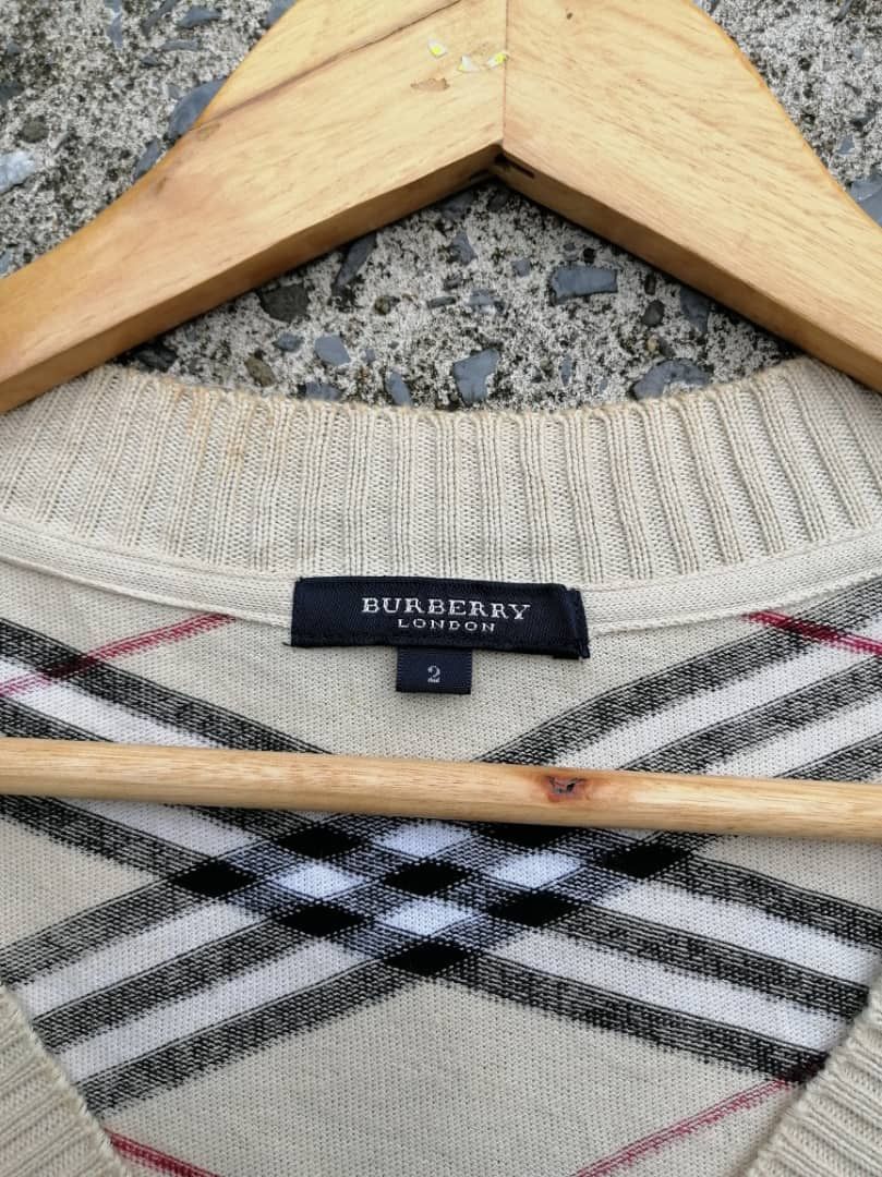 Burberry × Japanese Brand Burberry London Nova Check Knitwear Size S / US 4 / IT 40 - 7 Thumbnail