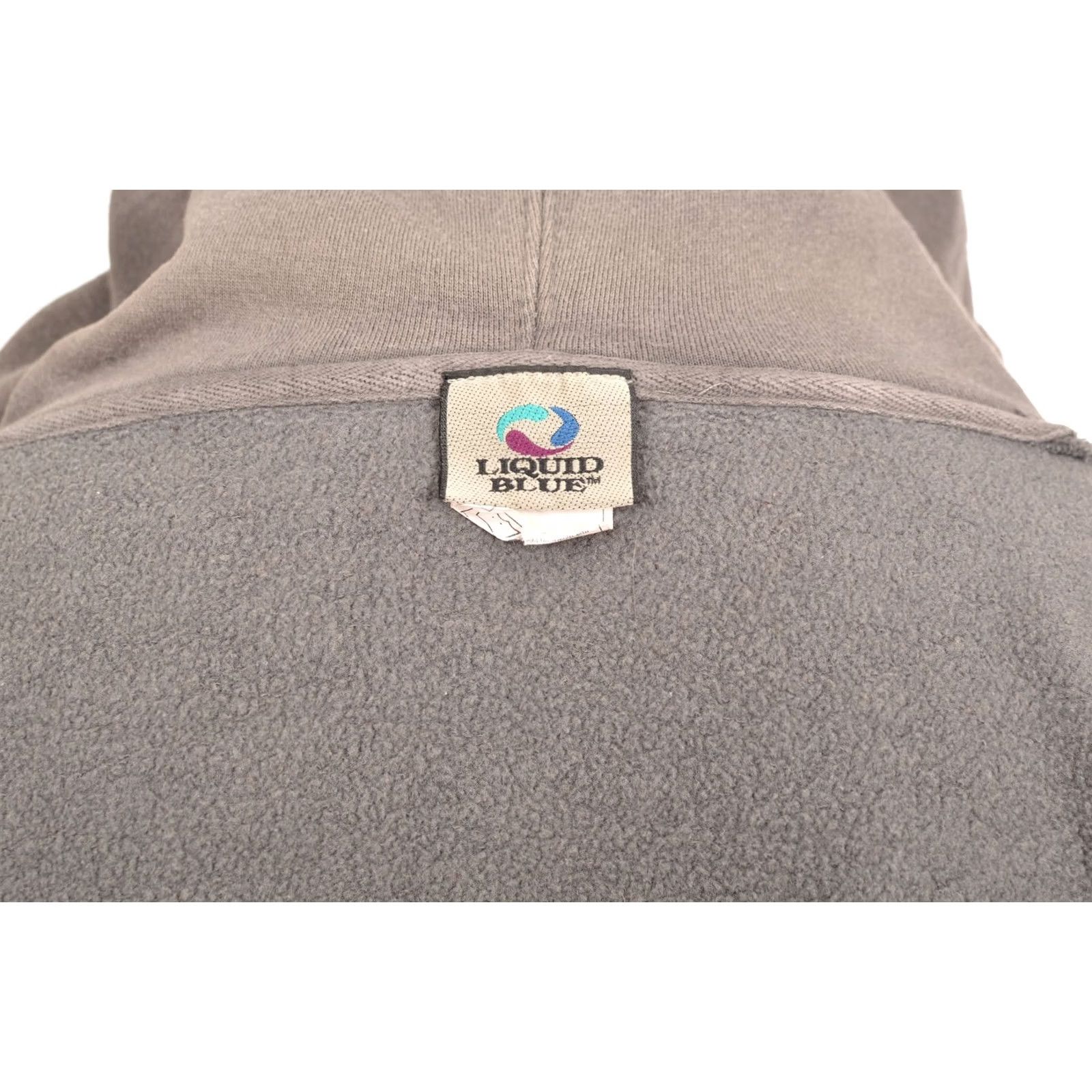 Liquid Blue DDP Liquid Blue AC/DC Vintage Skull Print Full Zip Hoodie Hoody Size L Mens Gray Size US L / EU 52-54 / 3 - 6 Thumbnail