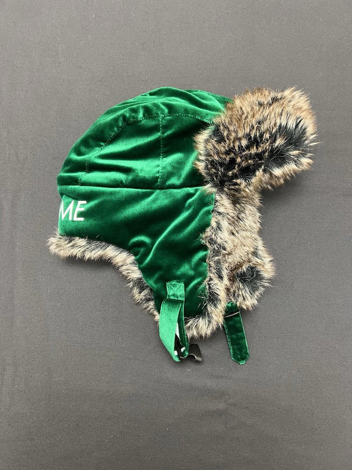 Supreme FW11 Supreme Velvet Polka Dot Trooper Hat Green Size ONE SIZE - 6 Thumbnail