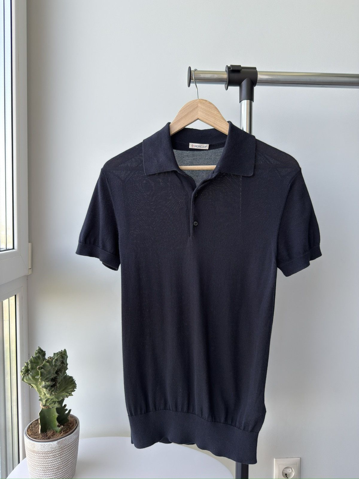 Moncler Original Moncler Men Wool Polo Shirt in size S Size US S / EU 44-46 / 1 - 2 Thumbnail