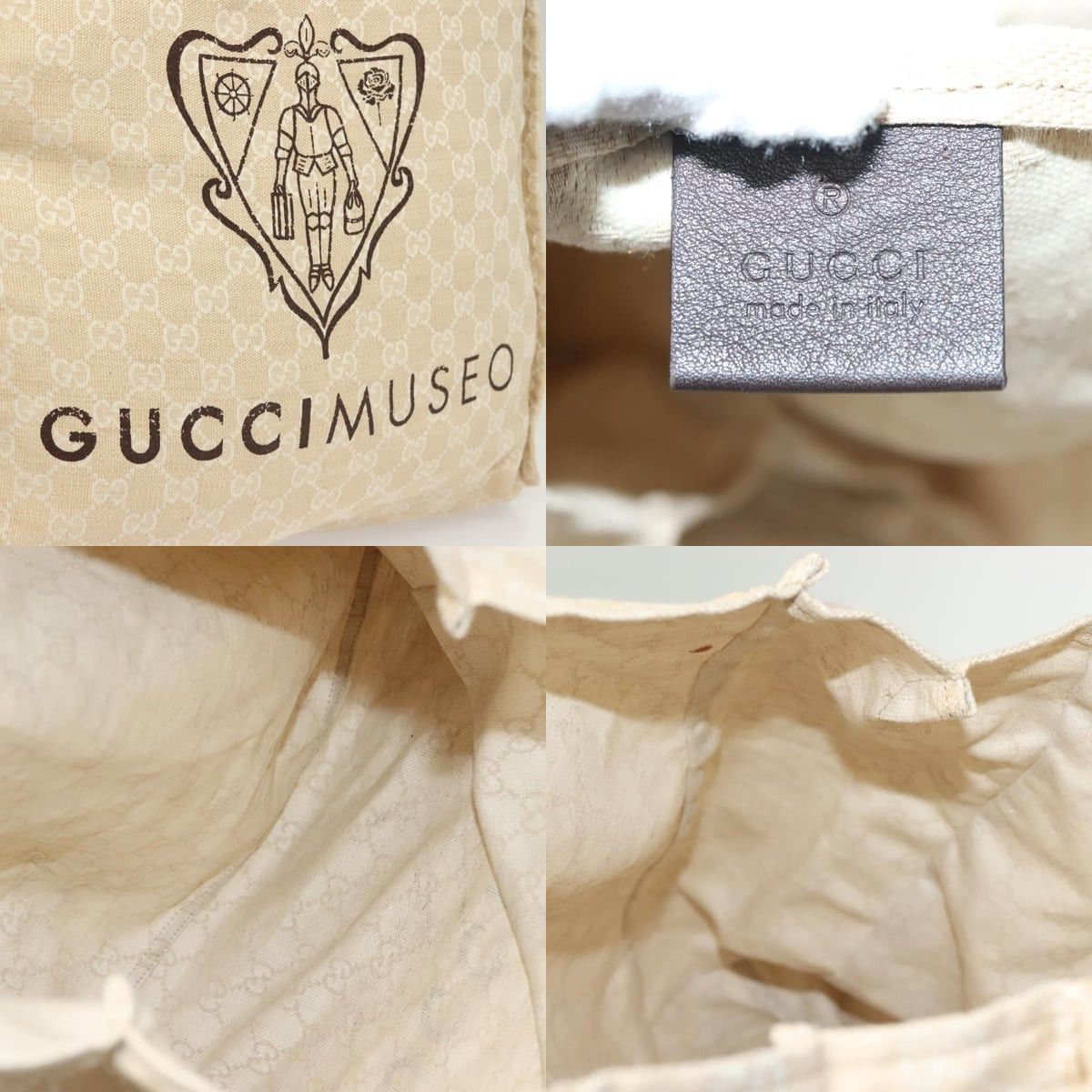 Gucci GUCCI GG Canvas Museum Handbag Beige Size ONE SIZE - 11 Thumbnail