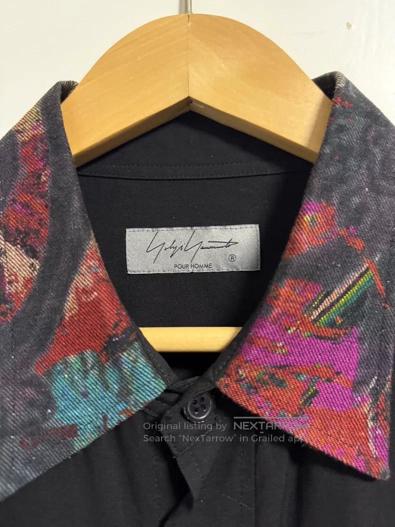 Yohji Yamamoto YOHJI YAMAMOTO Velvet Patchwork Shirt Size US L / EU 52-54 / 3 - 7 Thumbnail