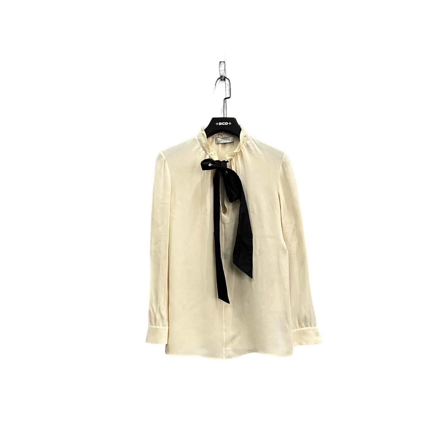 Valentino Valentino Contrast Bow Tie Blouse IT 38 Size XS / US 0-2 / IT 36-38 - 1 Thumbnail